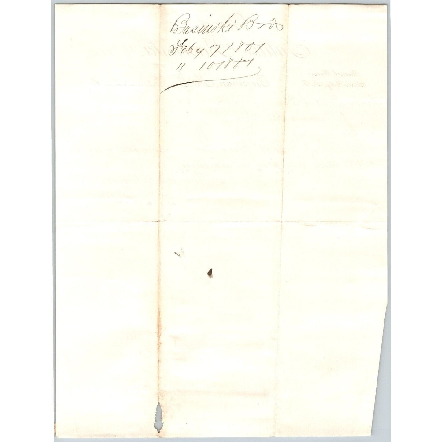 Julius Basinski (Stationers) Bozeman, MT 1881 ALS Letterhead Henry Elling*