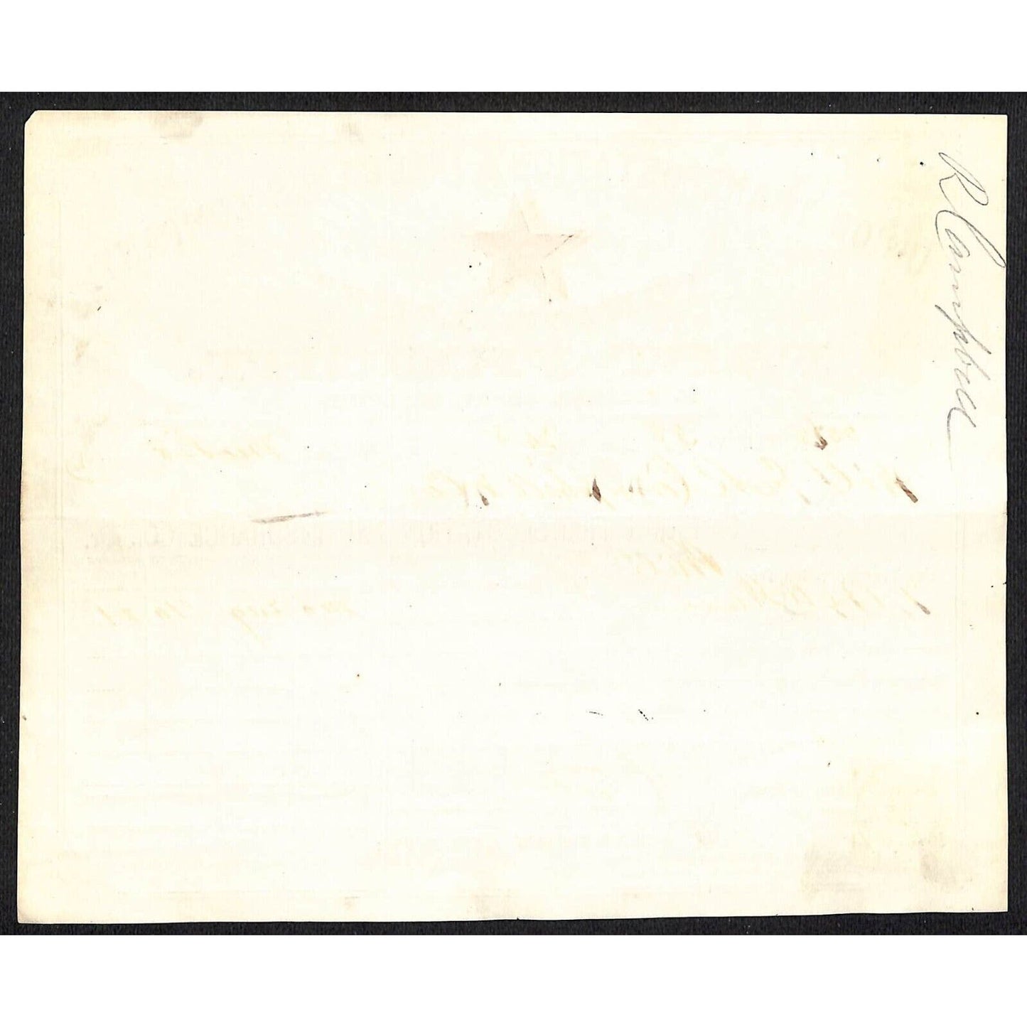 Union Transportation & Ins. Co. PRR "Union Line" Fast Freight 1865 Waybill #81