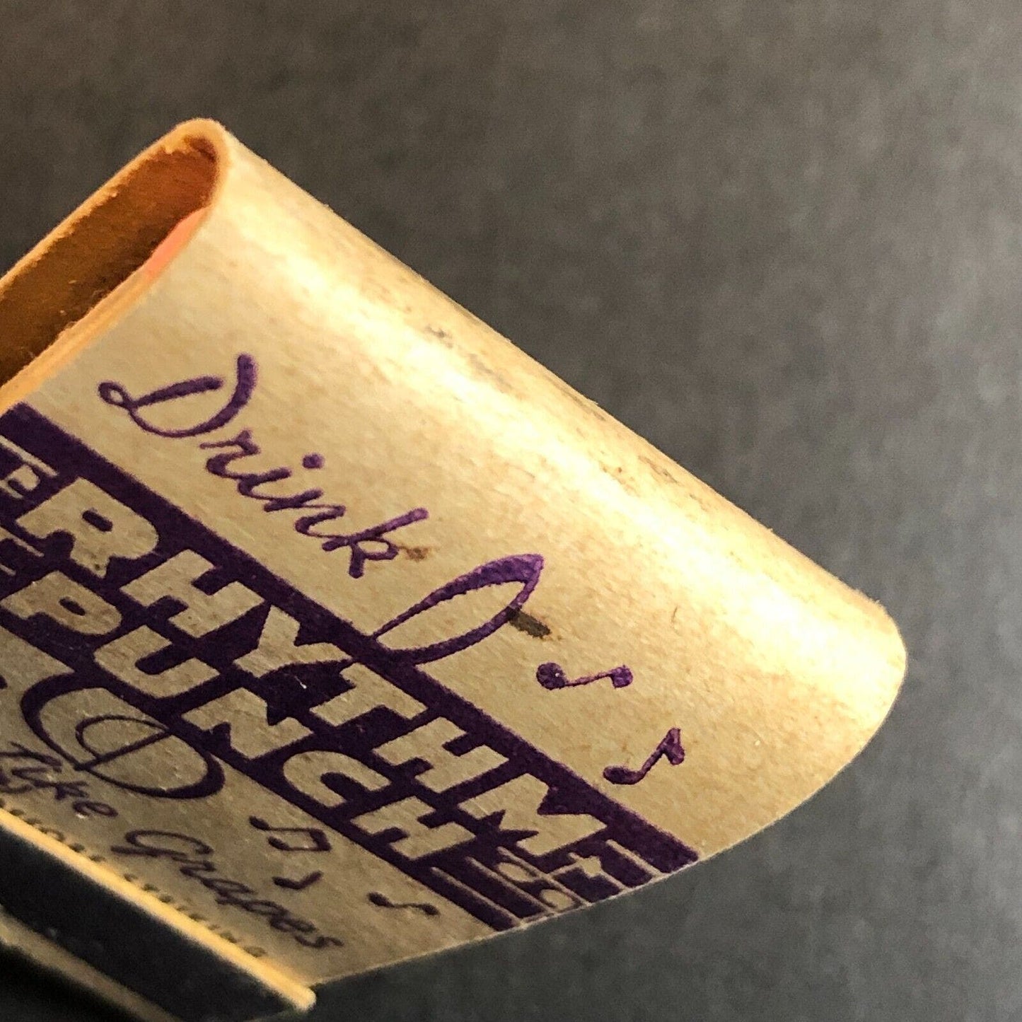 Drink Rhythm Punch "Tastes Like Grapes" Full Mini Matchbook c1940's Scarce