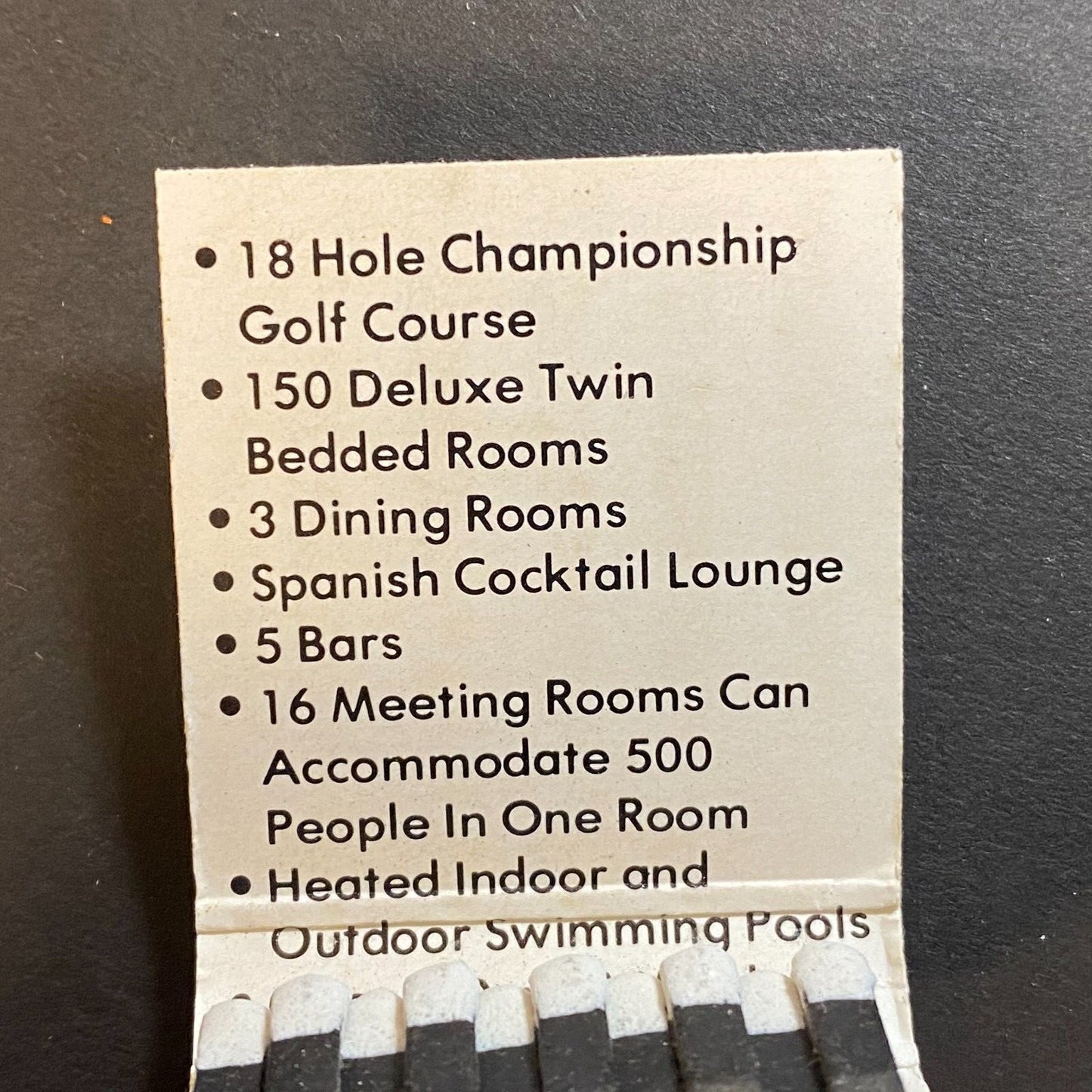 Lakeview Inn & Country Club Morgantown, WV Full Matchbook c1974-80's