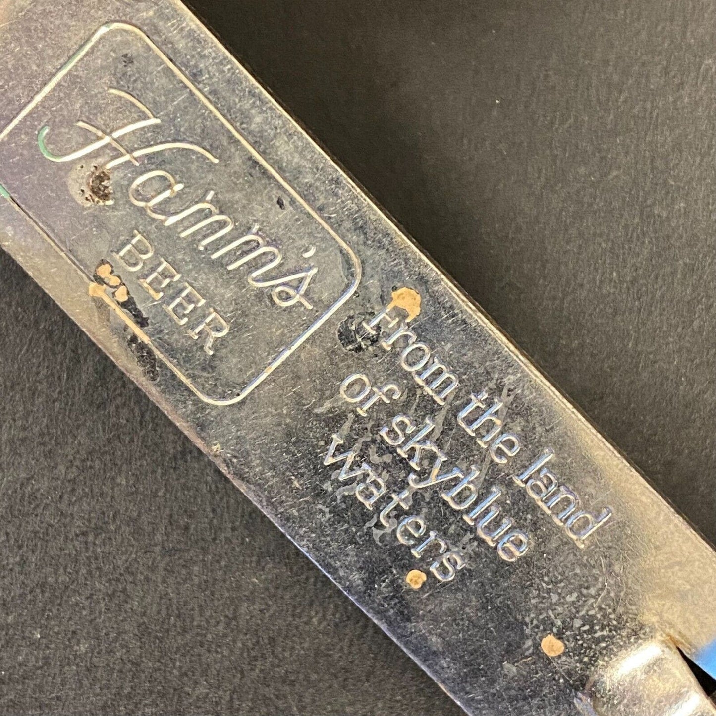 Hamm's Beer "From the land of Sky Blue Waters" 3 3/4" Steel Can Bottle Opener