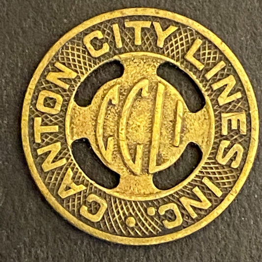 Canton City Lines G/F One Fare Transit Token 16mm (#2)