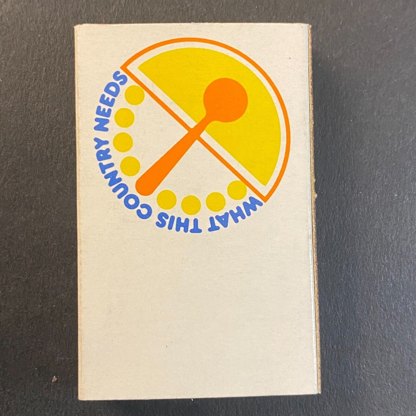 "What This Country Needs" San Francisco Restaurant? Matchbox c1970's-80's VGC