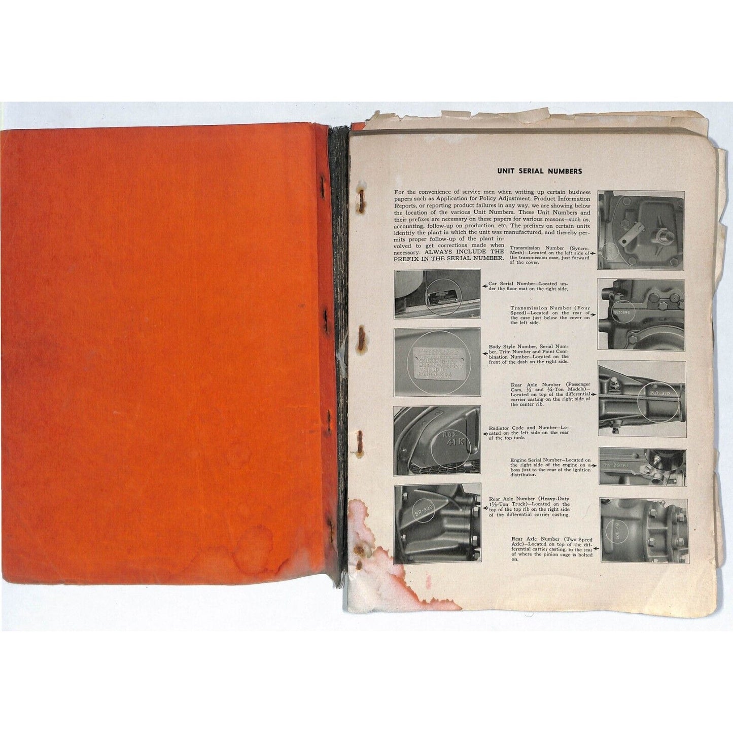 1942 Chevrolet shop Manual 200+pp 1 3/4 lbs. Detached Cover