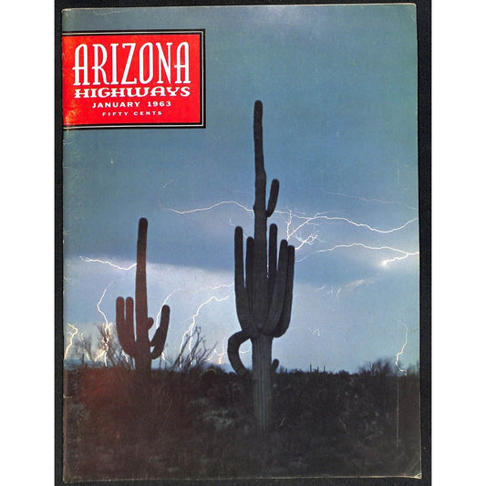 Arizona Highways Magazine January 1963 First Caboose to Maverick 36pp VGC