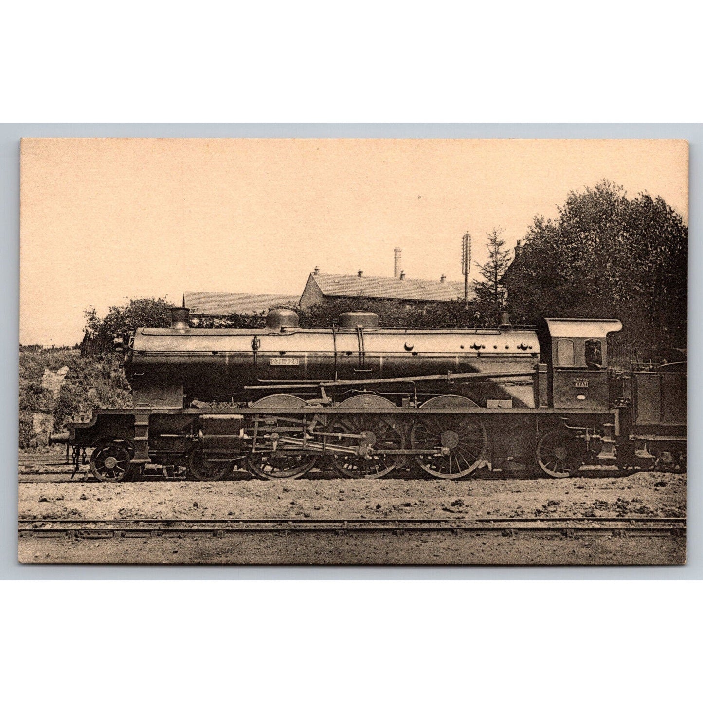 French Railroad RPPC* Postcard Machine 231-728 Series 231-501 - 783 c1900 H.M.P.