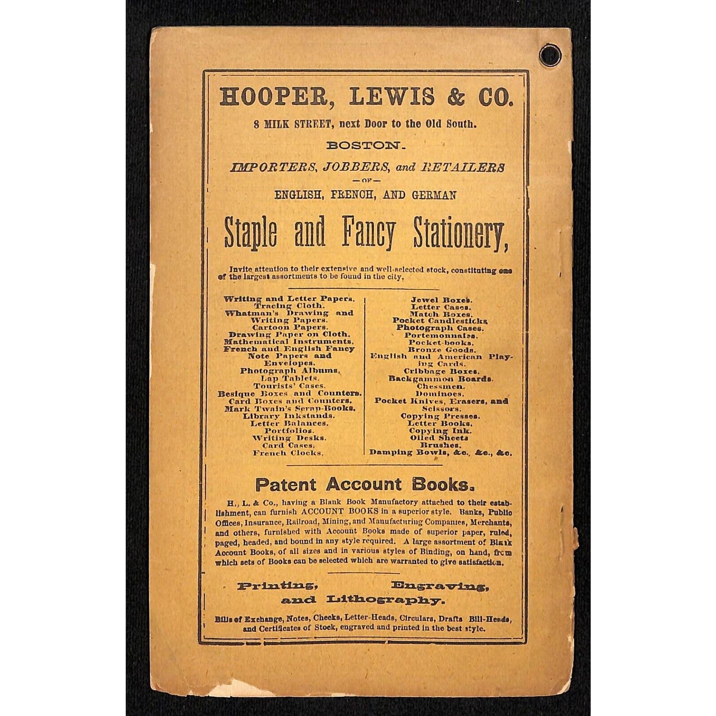 1898 Old Farmer's Almanac 48pp* w/ Early Coca Cola "Brain and Nerve Drink" Ad