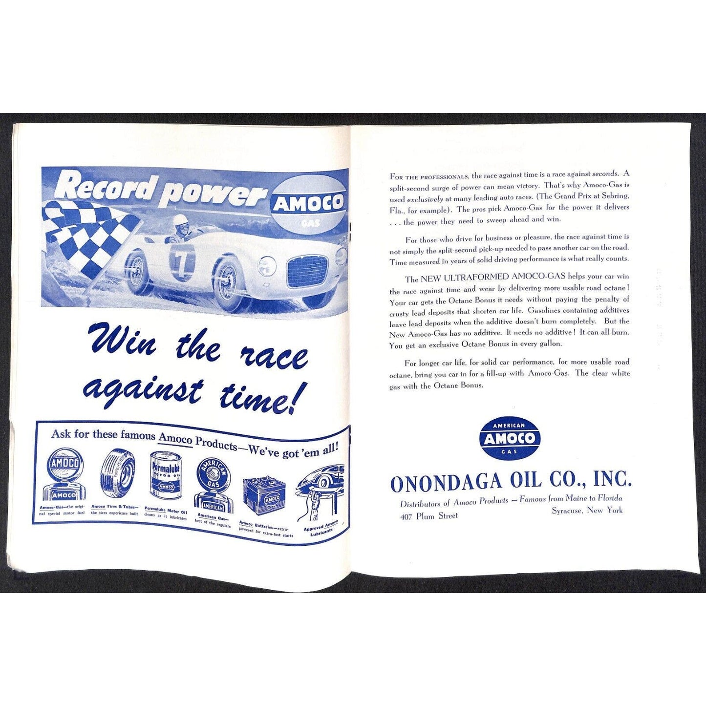 New York State Fair Auto Racing Program Stock Car Sept 1955 24pp Scarce