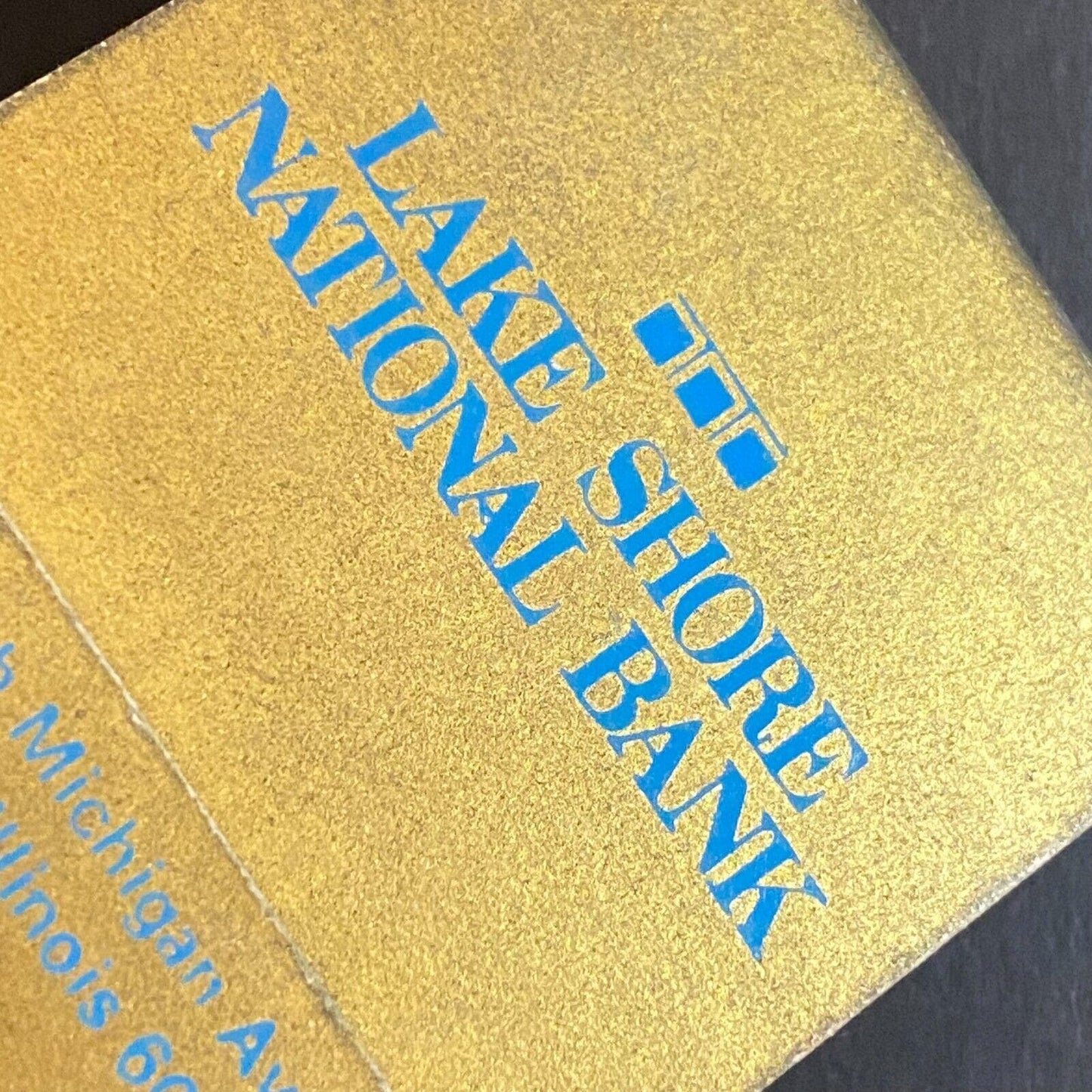 Lake Shore National Bank Chicago, Il c1965-73 Full Matchbook