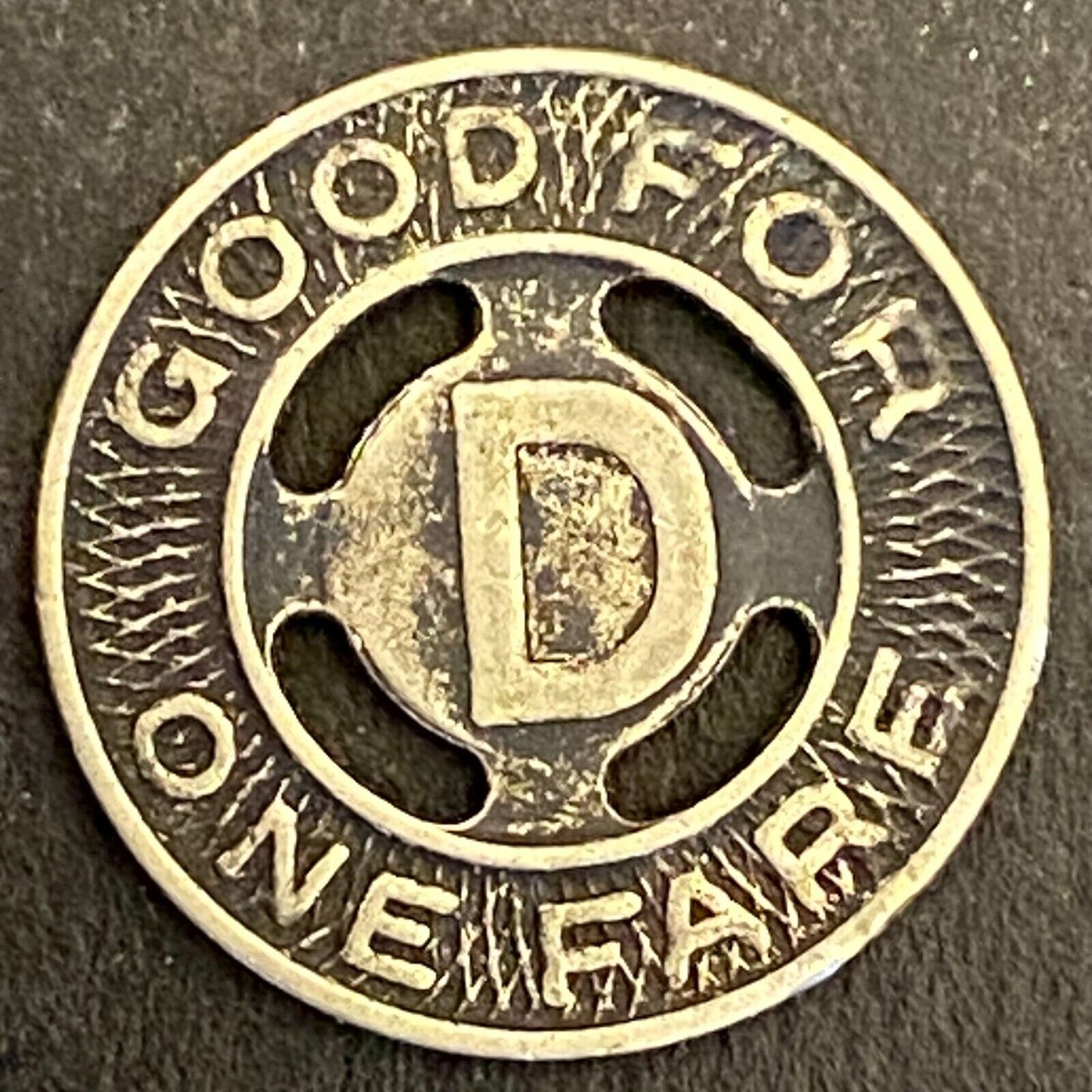 Duke Power Company (Durham, NC) G/F One Fare Transit Token 16mm (#1)