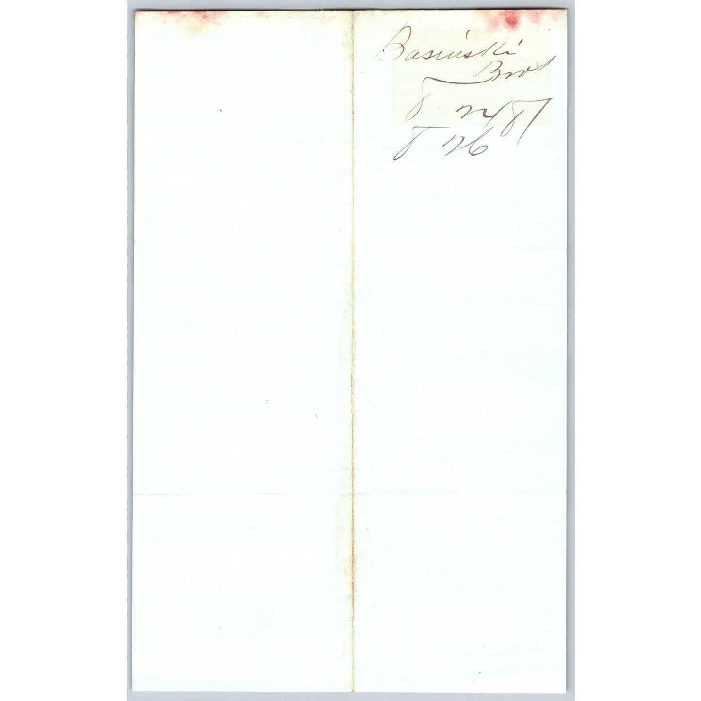 J. Basinski & Bros. Bozeman, MT (Dry Goods) 8/24 1881 Letterhead Henry Elling*