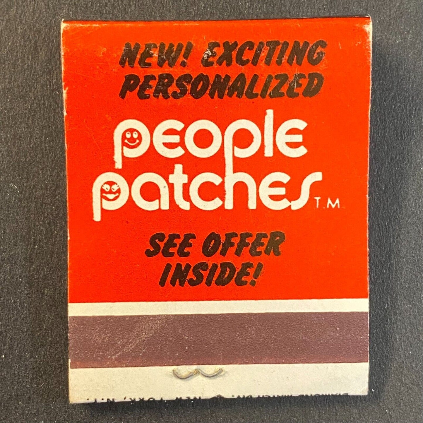 "People Patches" Iron On Patches Mail-In Offer c1973-1980's Full Matchbook VGC