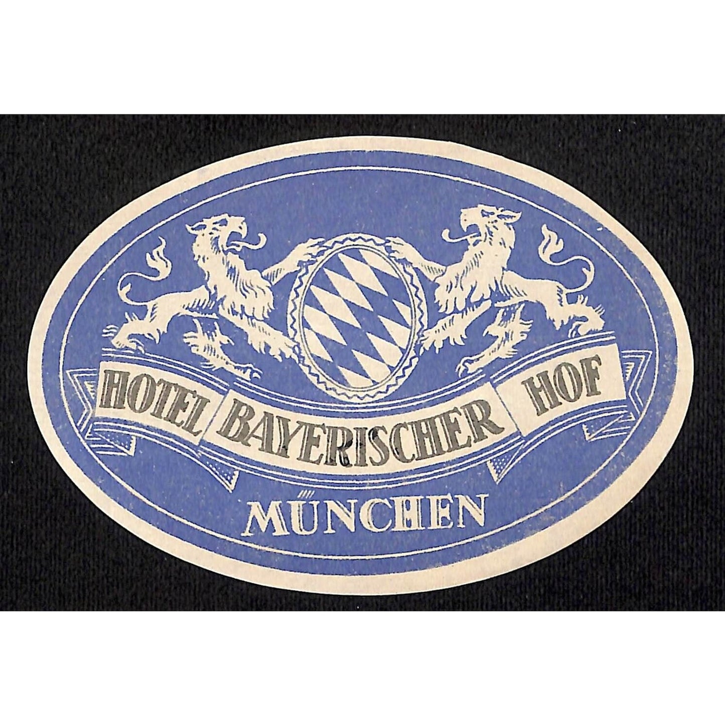 Hotel Bayerischer HOF Munchen Original Luggage Label NOS VGC (#3)