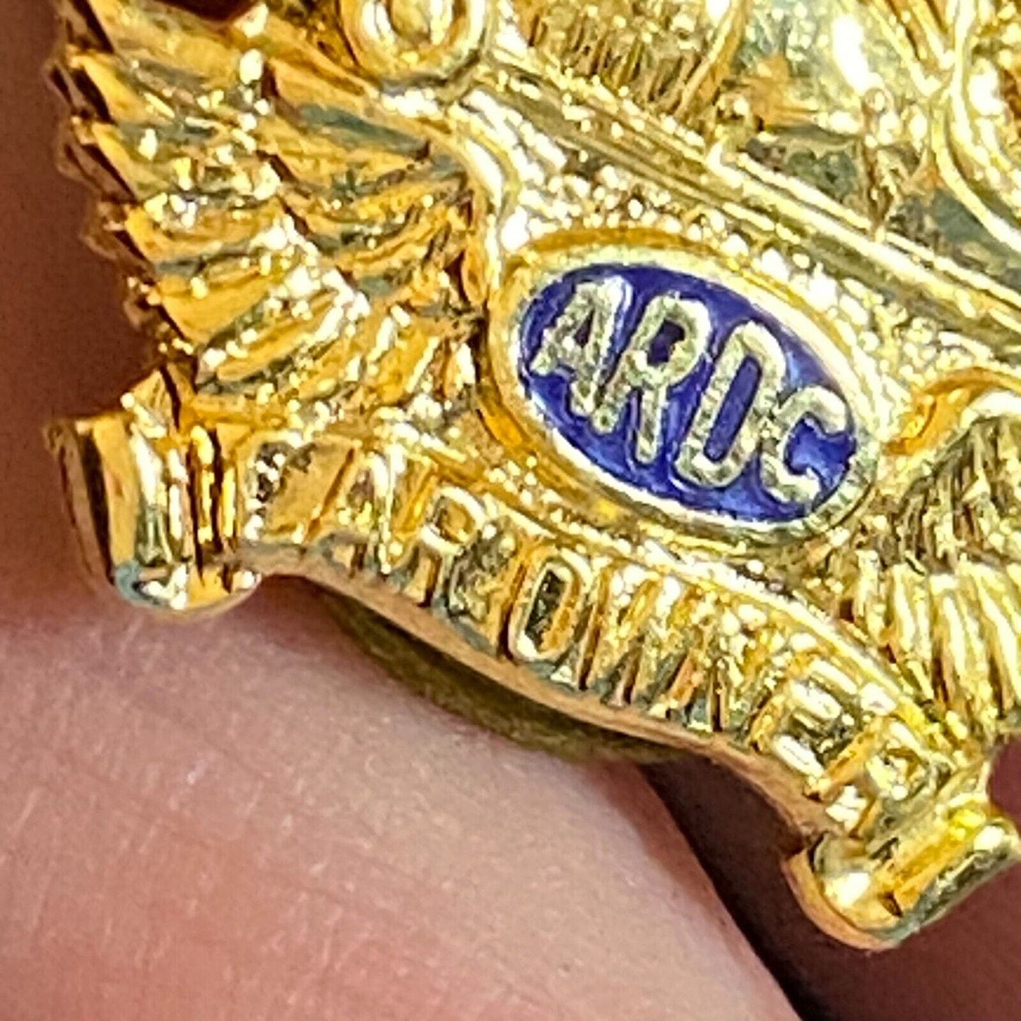 ARDC American Racing Drivers Club c1948-50's Enameled Lapel Pin "Car Owner" VGC