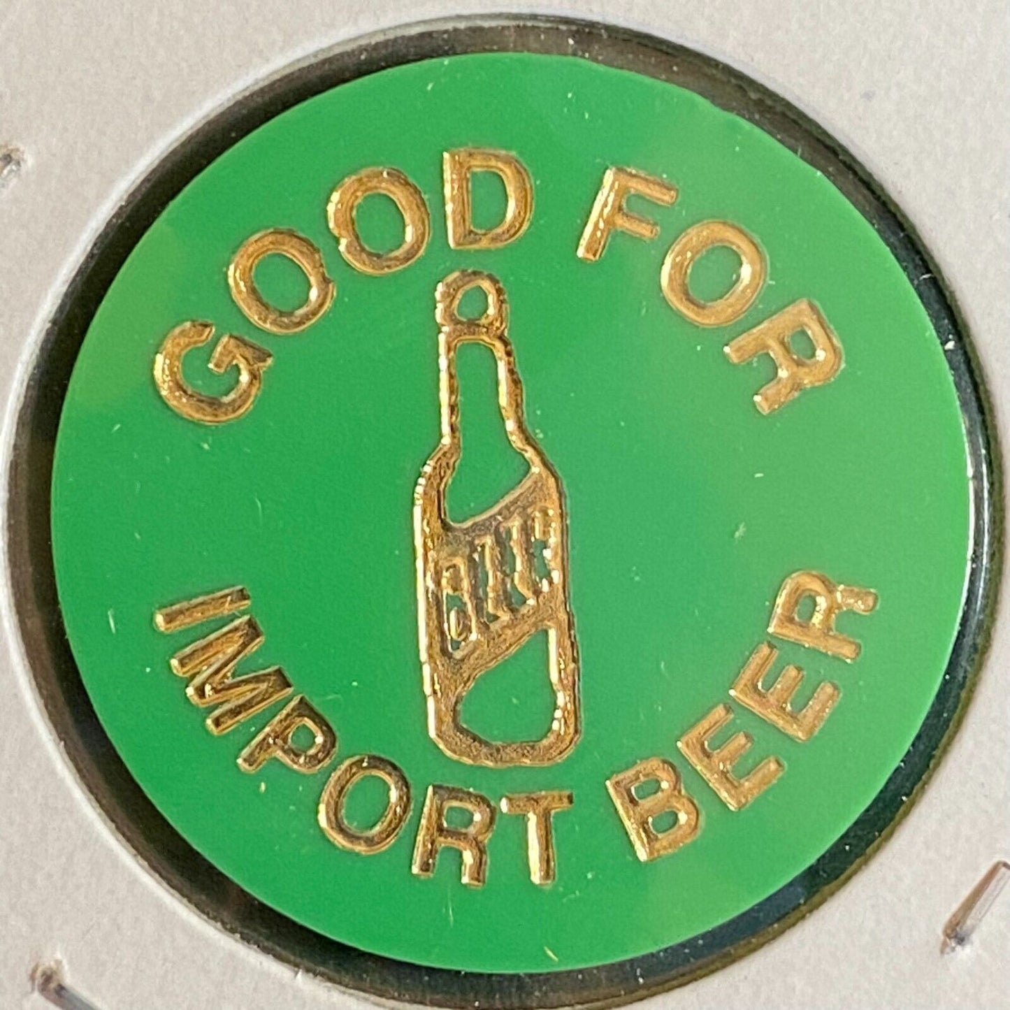 McKeesport, PA "Todd's By The Bridge" Plastic Token G/F Import Beer