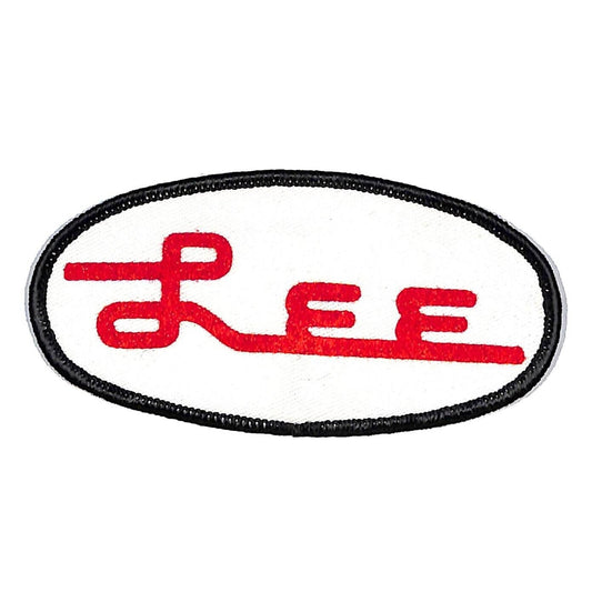 Lee (Precision) Reloading Firearms Guns Vintage Emb. Oval Patch 4" c1970's-80s