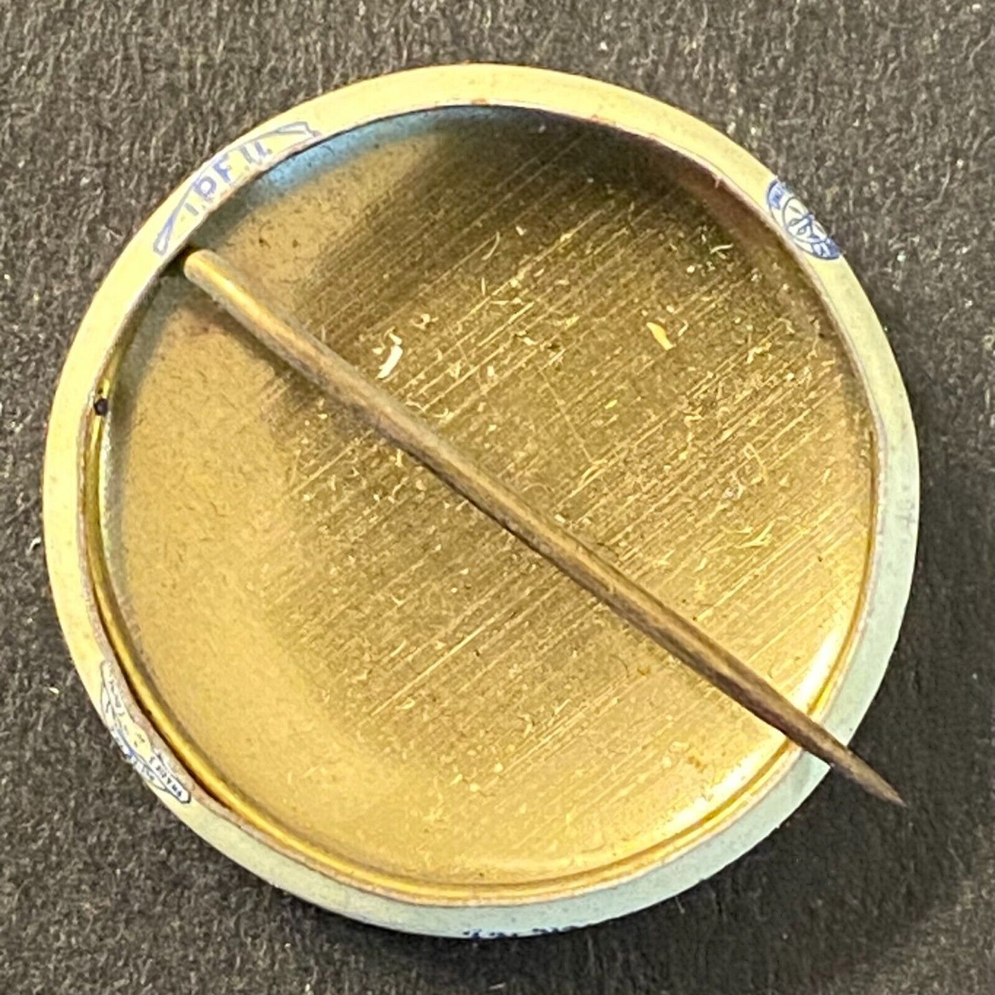 John Dulles Political Election Litho 3/4" Steel Pinback c1940's - Bastian Bros.