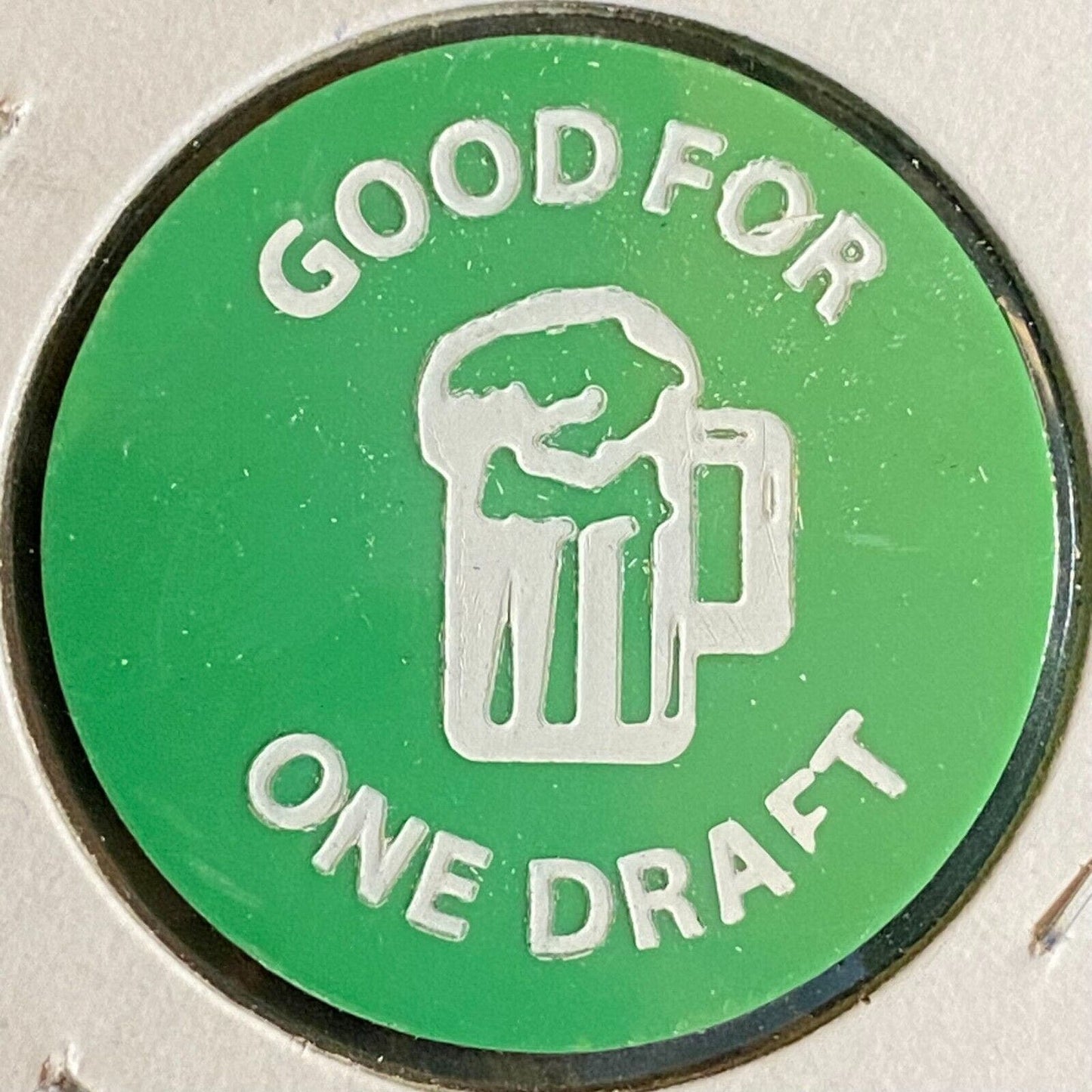 Mocanaqua, PA Polish Falcons Nest 163 c1980's Plastic Token G/F One Draft Beer