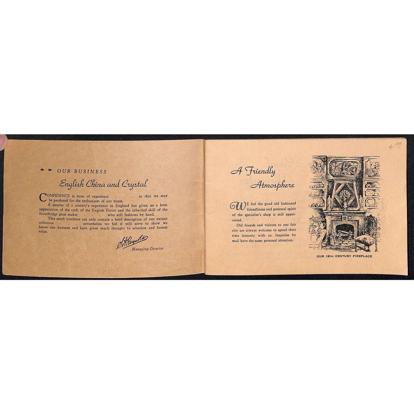 "The English Shoppe" Period Arts, Ltd S.A. Reynolds Brochure VGC 36pp c1945