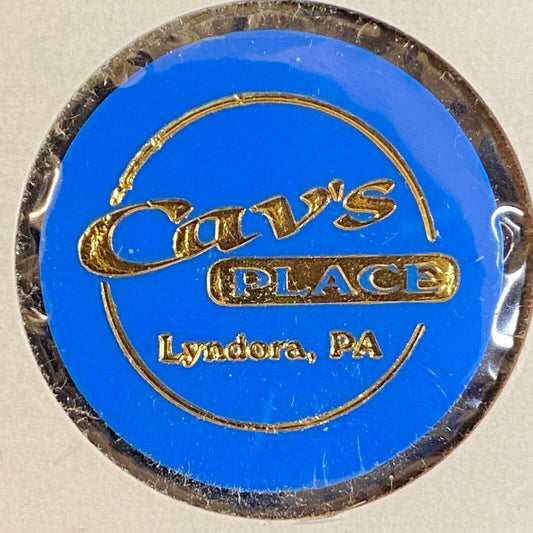 Lyndora, PA Cav's Place c1990's Plastic Token "Bottle" Beer