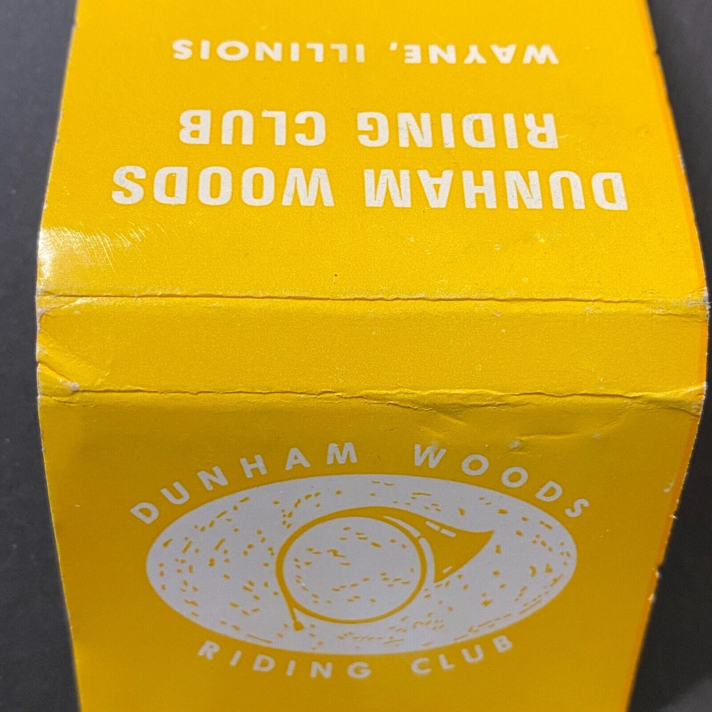 Dunham Woods Riding Club Wayne, IL Full Matchbook c1974-80's VGC Scarce