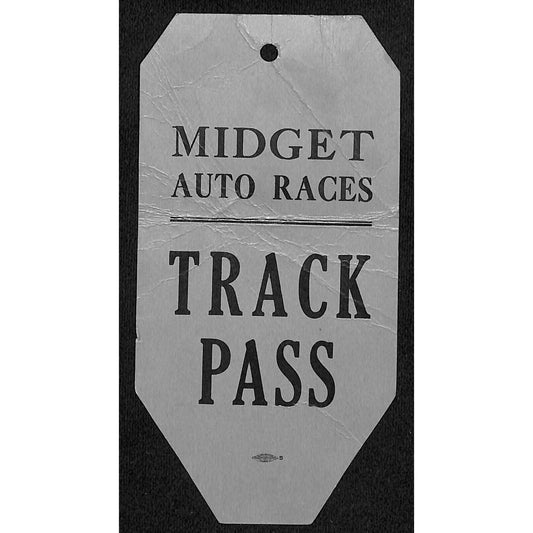 c1940's Midget Auto Races Track Pass / Scarce
