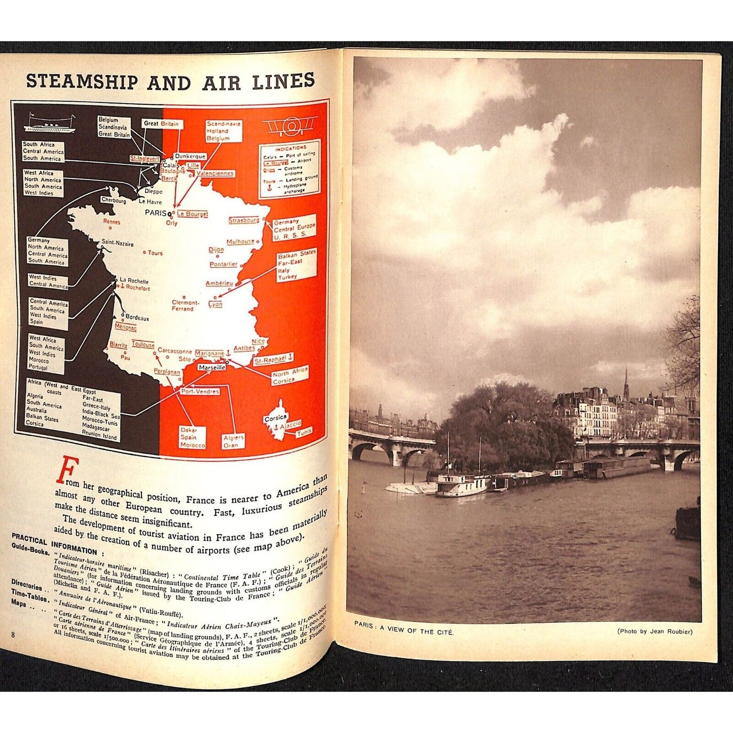 c1938 France Travel Brochure 31pp w/ Leonetto Cappiello Marianne Cover Art