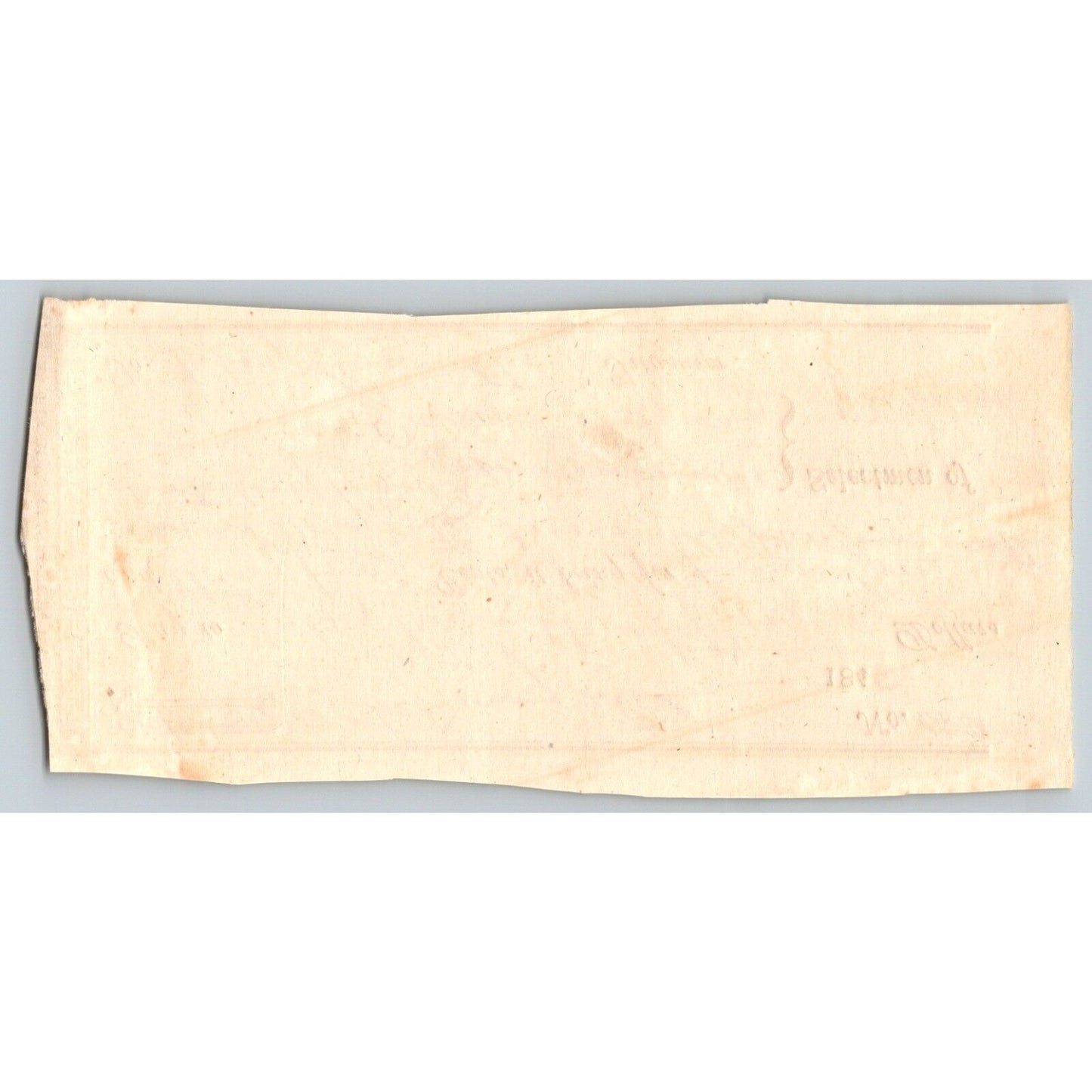 1845 Jabez Knowlton* Newburgh ME Town Check "Jabez ____tler"