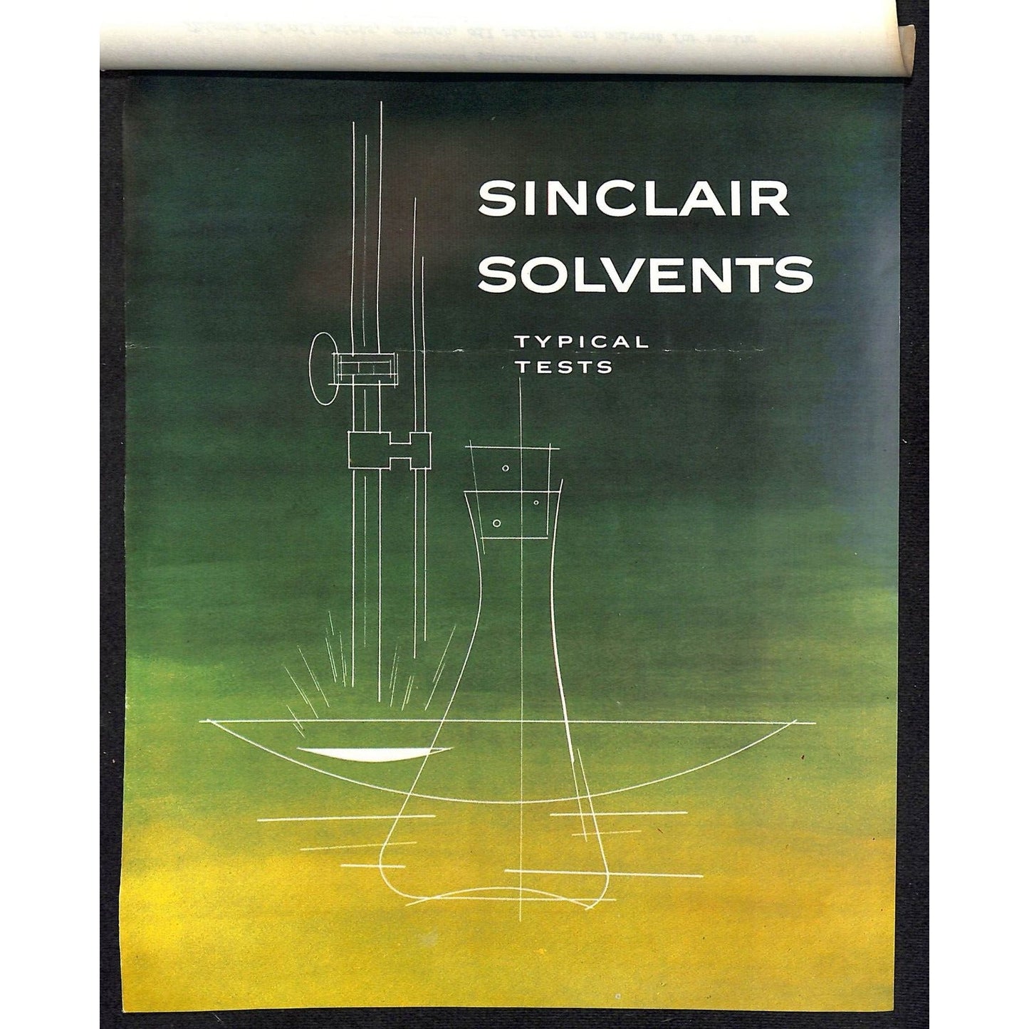 Sinclair Oils 1958 Letterhead + 3pp & "Sinclair Solvents Typical Tests Chart