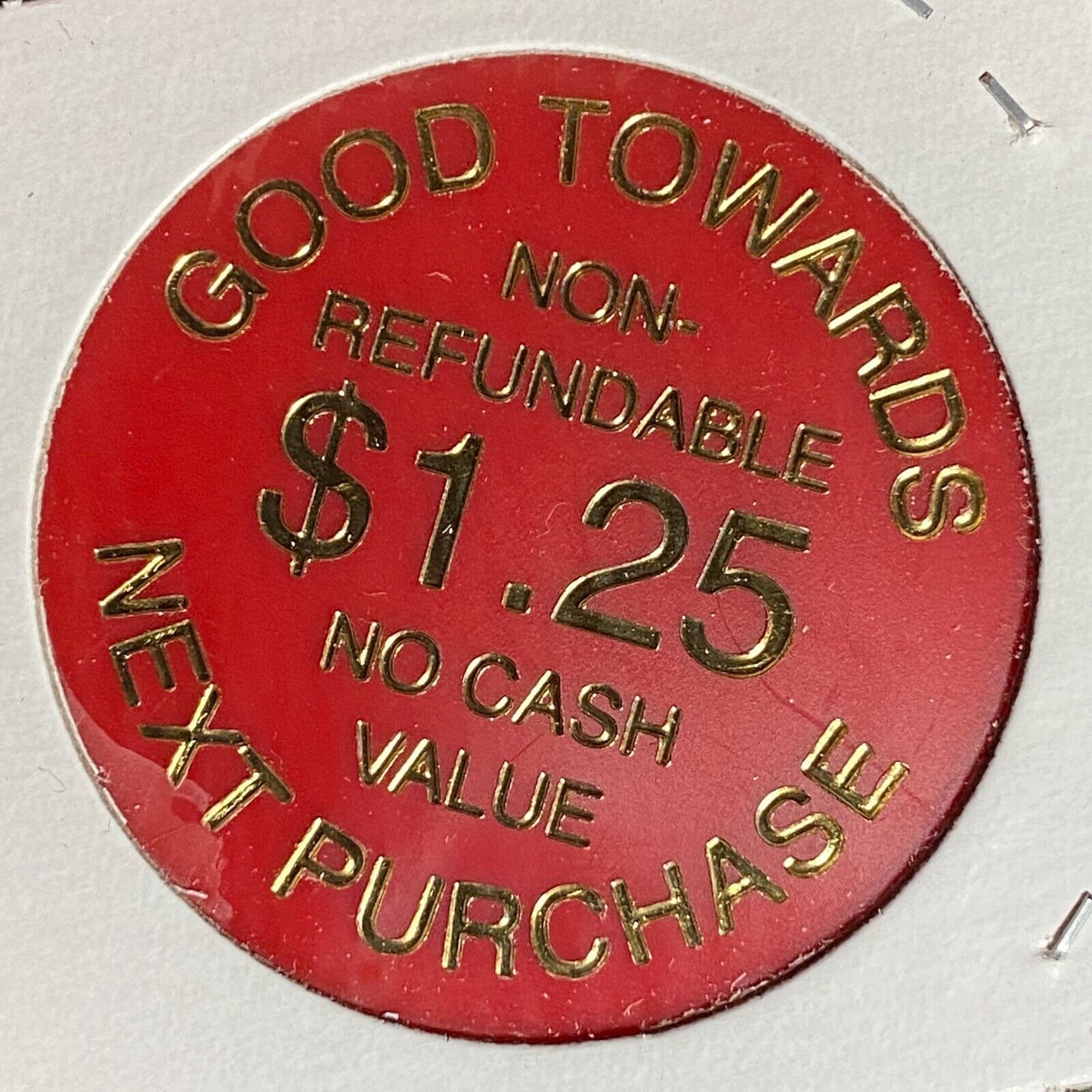 Carnegie, PA Polish White Eagles Plastic Token G/F $1.25 on Next Purchase