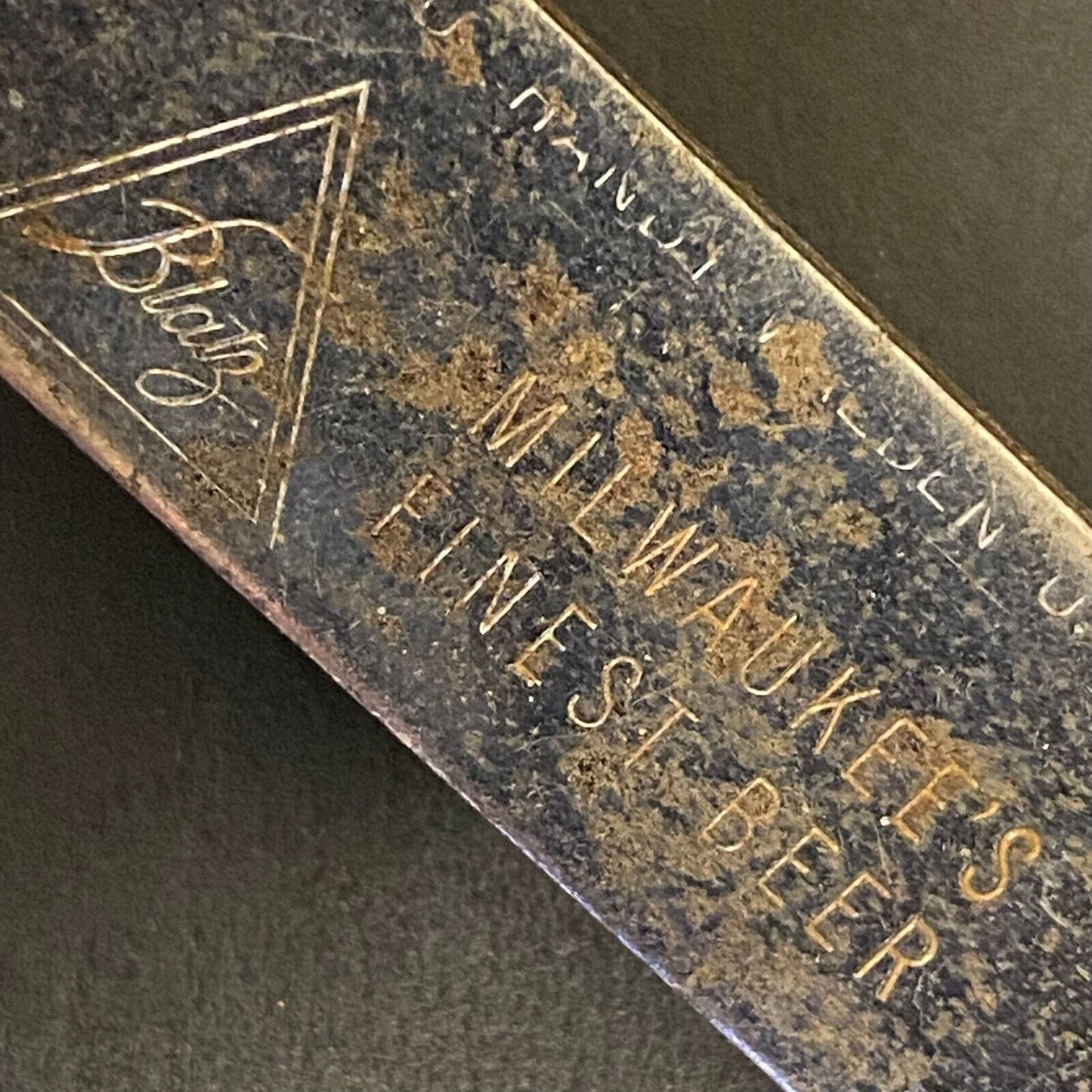 Blatz "Milwaukee's Finest Beer" Vintage Small Steel Can Bottle Opener 3 1/4"