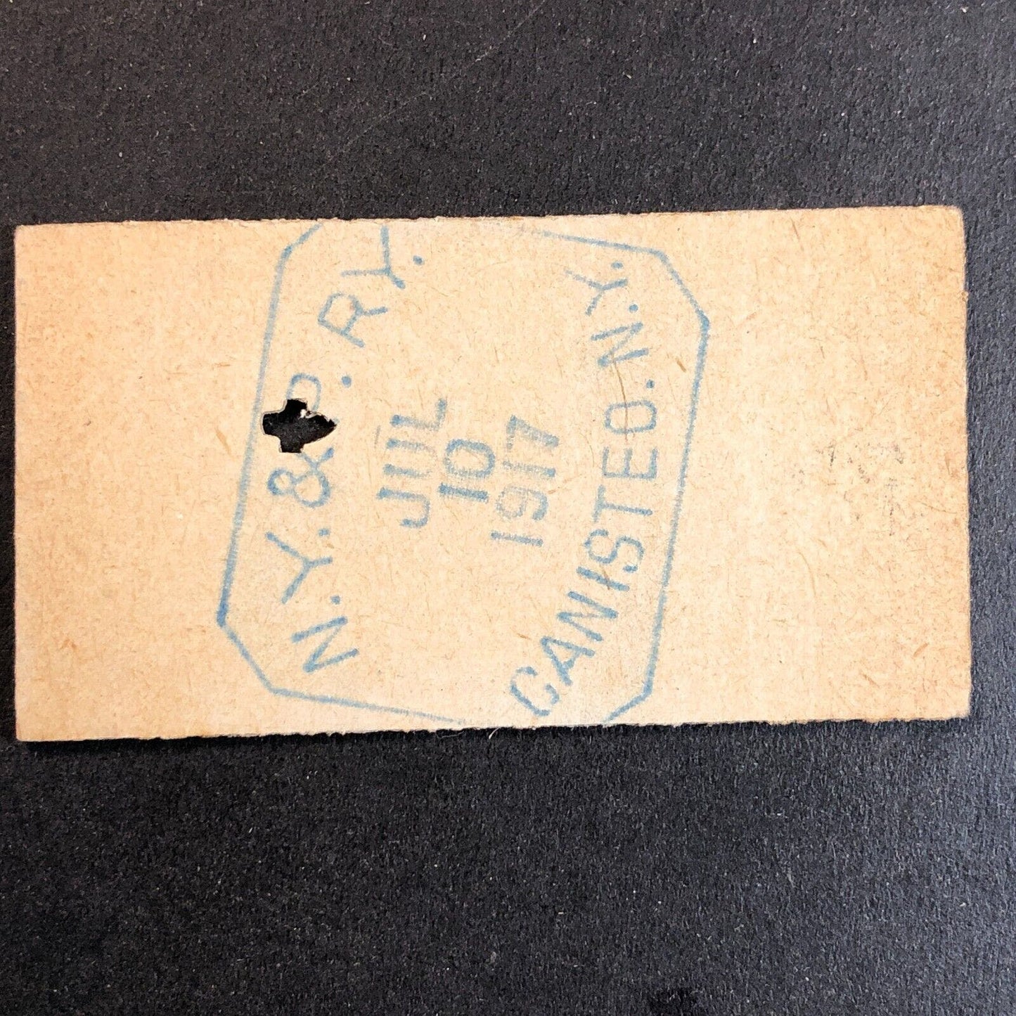 New York & Pennsylvania Railroad July 10 1917 Whitesville, NY Ticket #18241