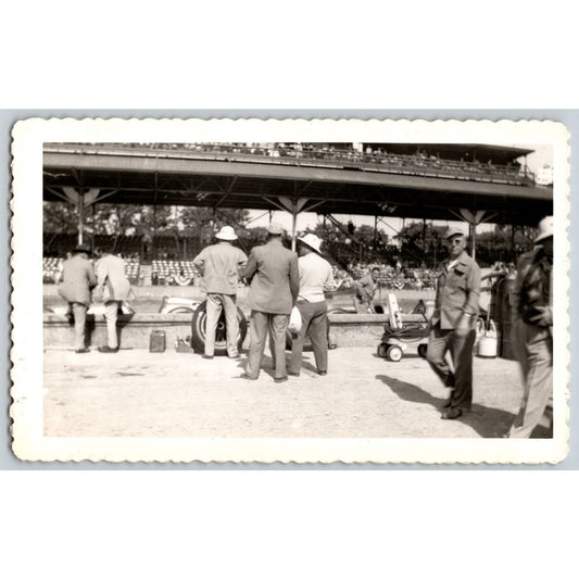 Indianapolis Motor Speedway 1950? 3.5" x 5.75" IMS Photo VGC - Stamped McGregor*