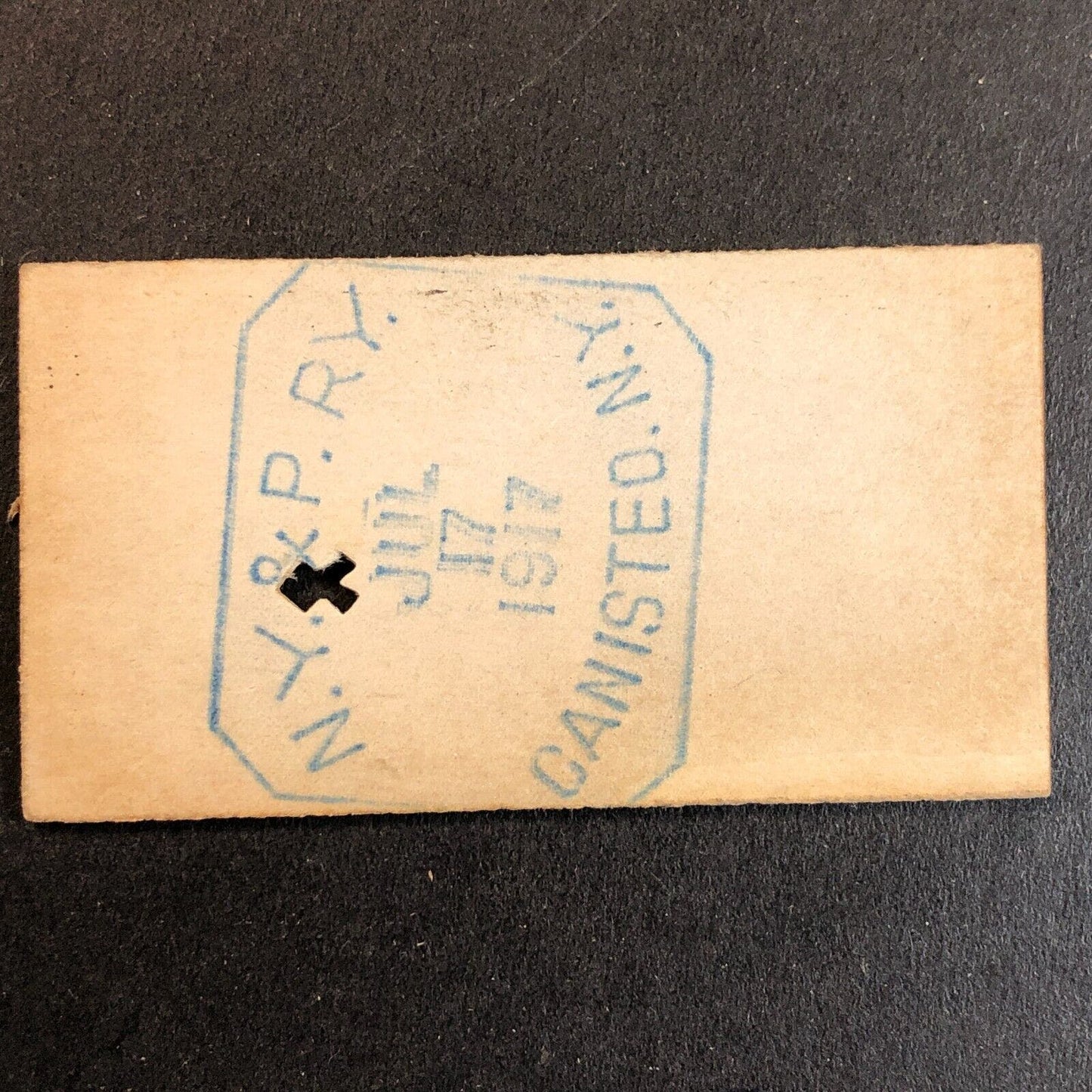 New York & Pennsylvania Railroad July 17 1917 Genesee, PA Ticket #10738