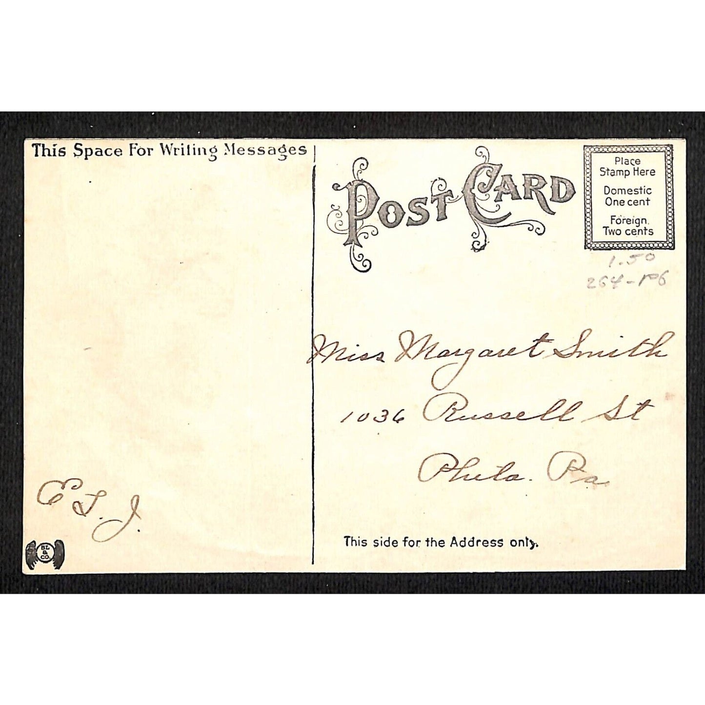 Valentine's Day Postcard "To My Valentine" Embossed Cupid Heart Embossed c1915
