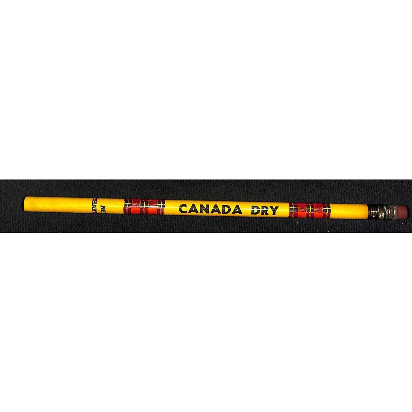 Canada Dry Plaid Vintage Advertising Pencil VGC Unused - Scarce