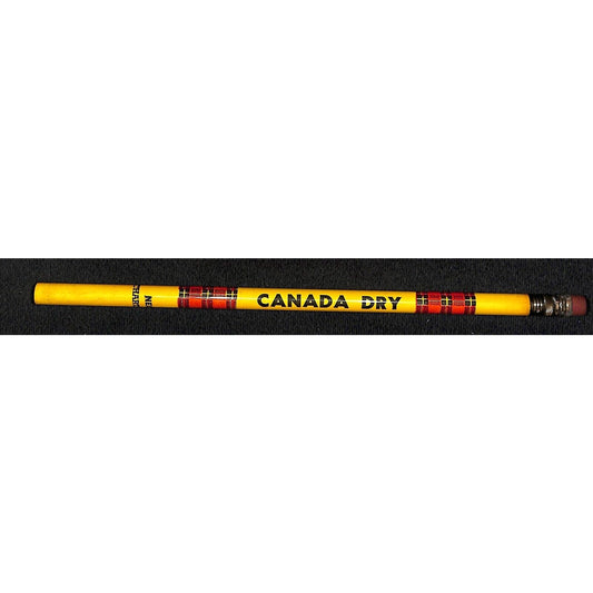 Canada Dry Plaid Vintage Advertising Pencil VGC Unused - Scarce