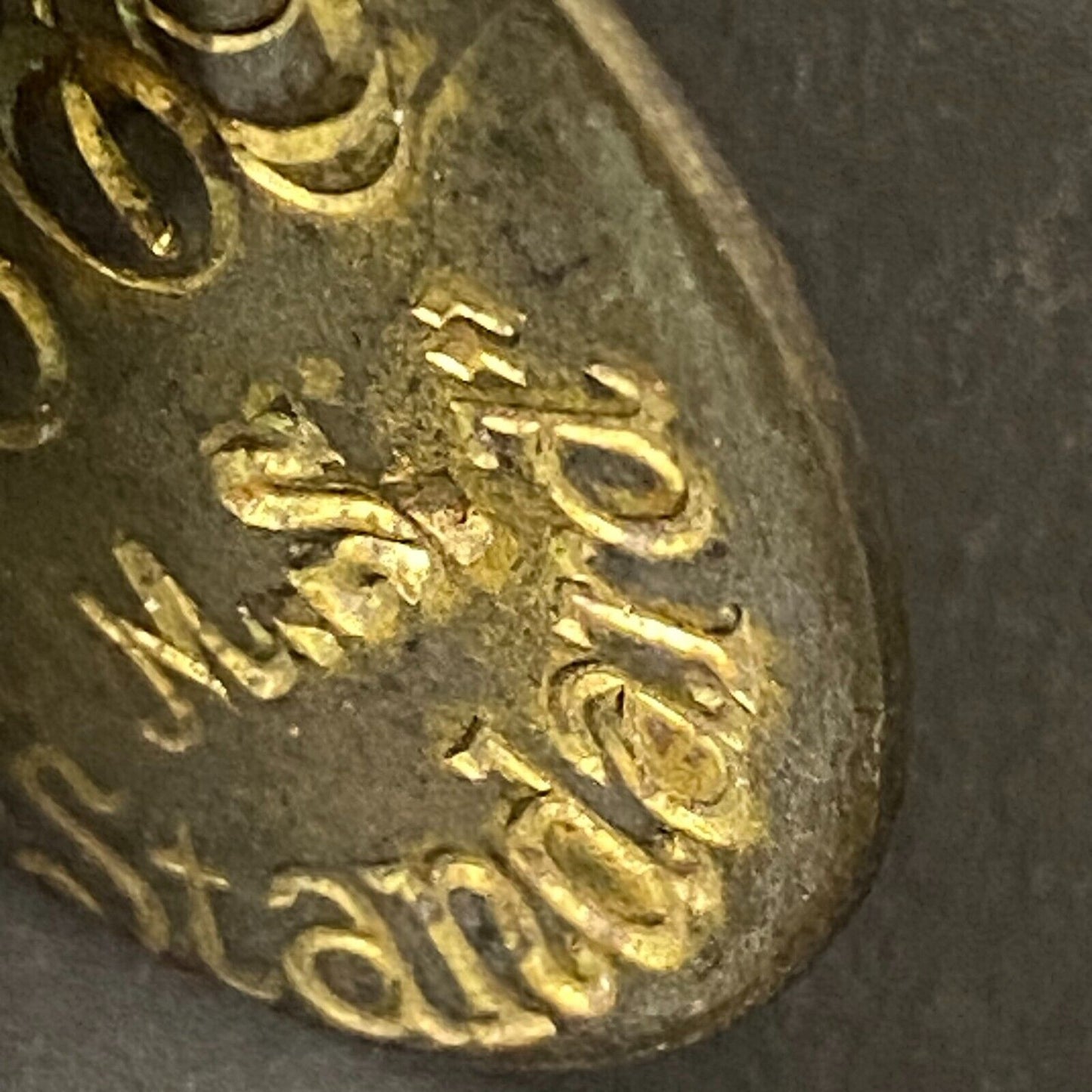Mining Related ? M.S. Standard Brass Tool Check Token "76XX" 28.5mm +Blank (#2)