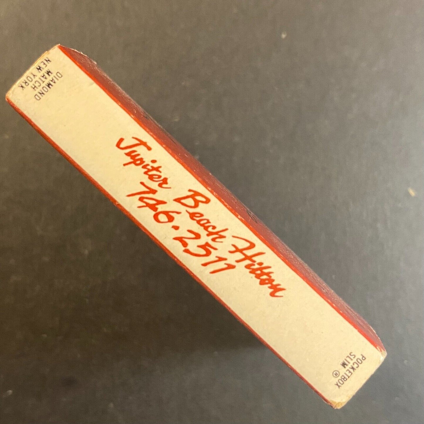 Livingston's by the Sea Jupiter Beach Hilton Anthropomorphic Matchbox c1985-92