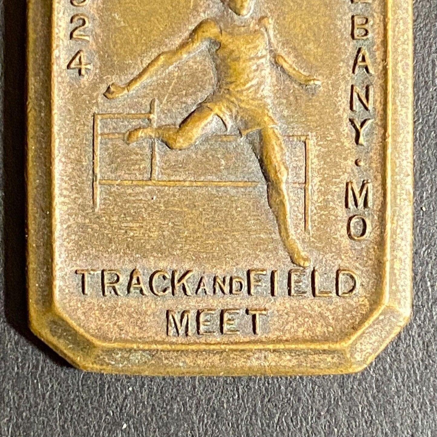 1924 American Legion Track Field Meet Albany, MO Pendant / Medal Hop Skip Jump