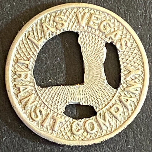 Las Vegas Transit Company (New Mexico) G/F One Fare Token 16mm Scarce (#4)