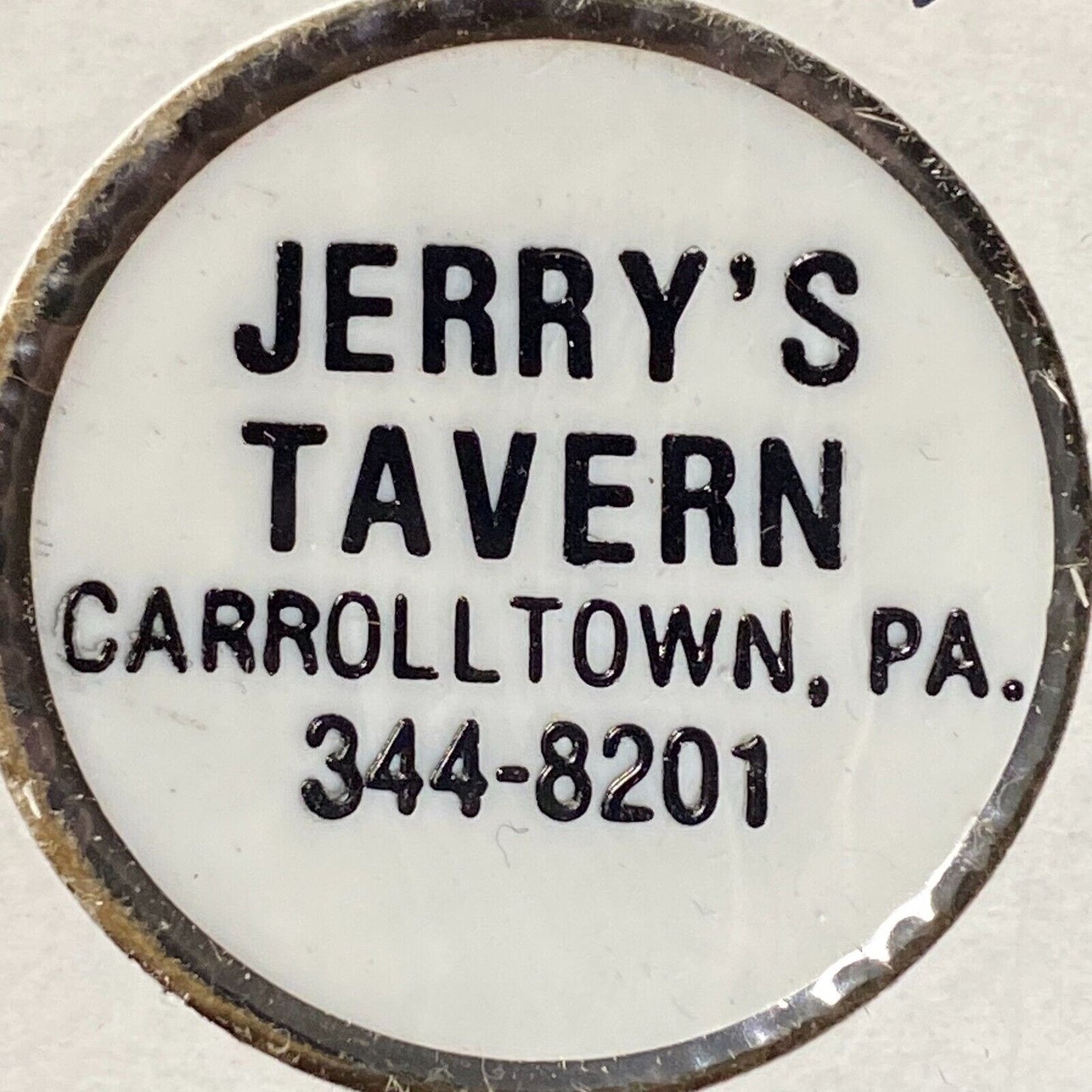 Carroll Town, PA Jerry's Tavern Plastic Token G/F Draft