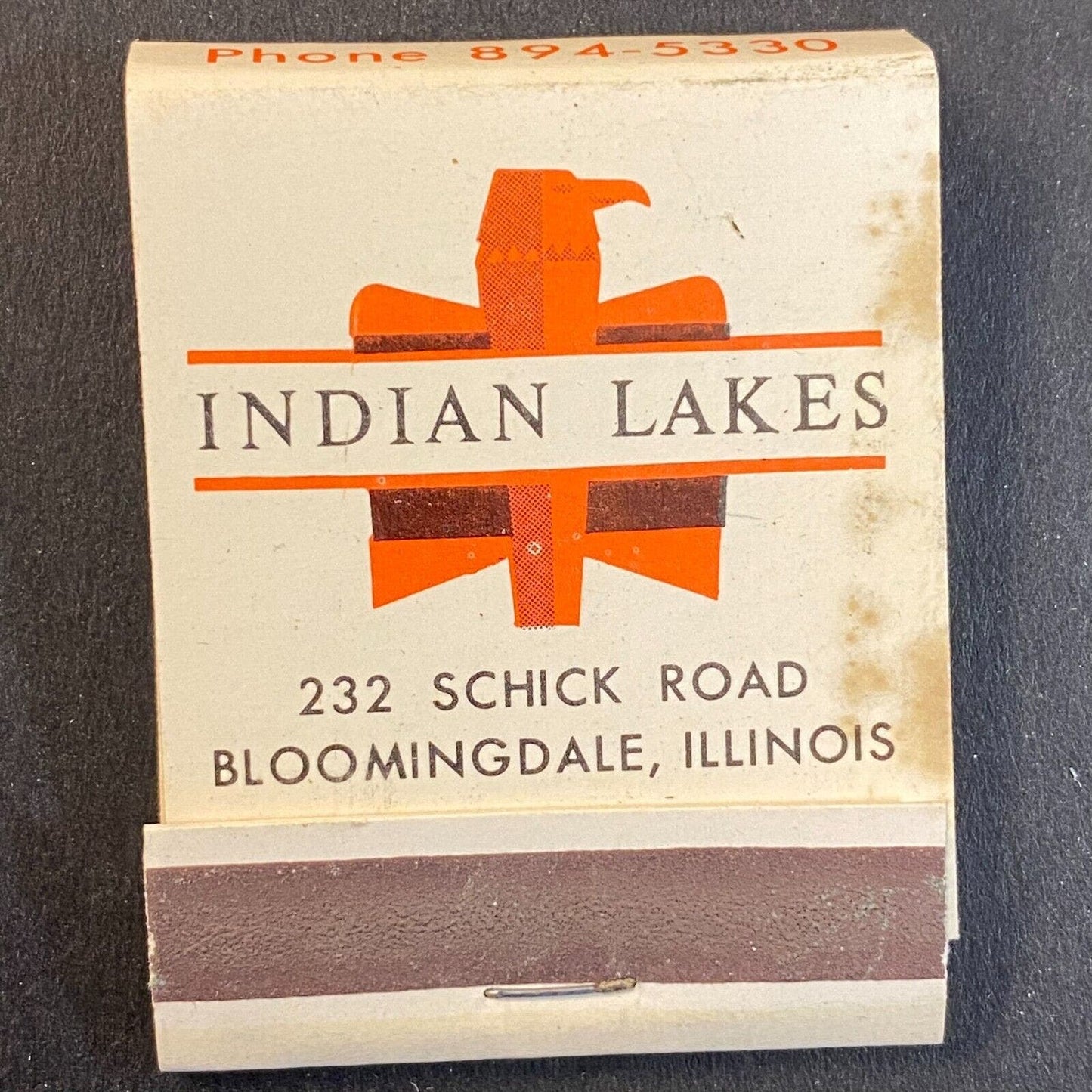 Indian Lakes Golf Course Bloomingdale, IL c1960's-73 Full Matchbook