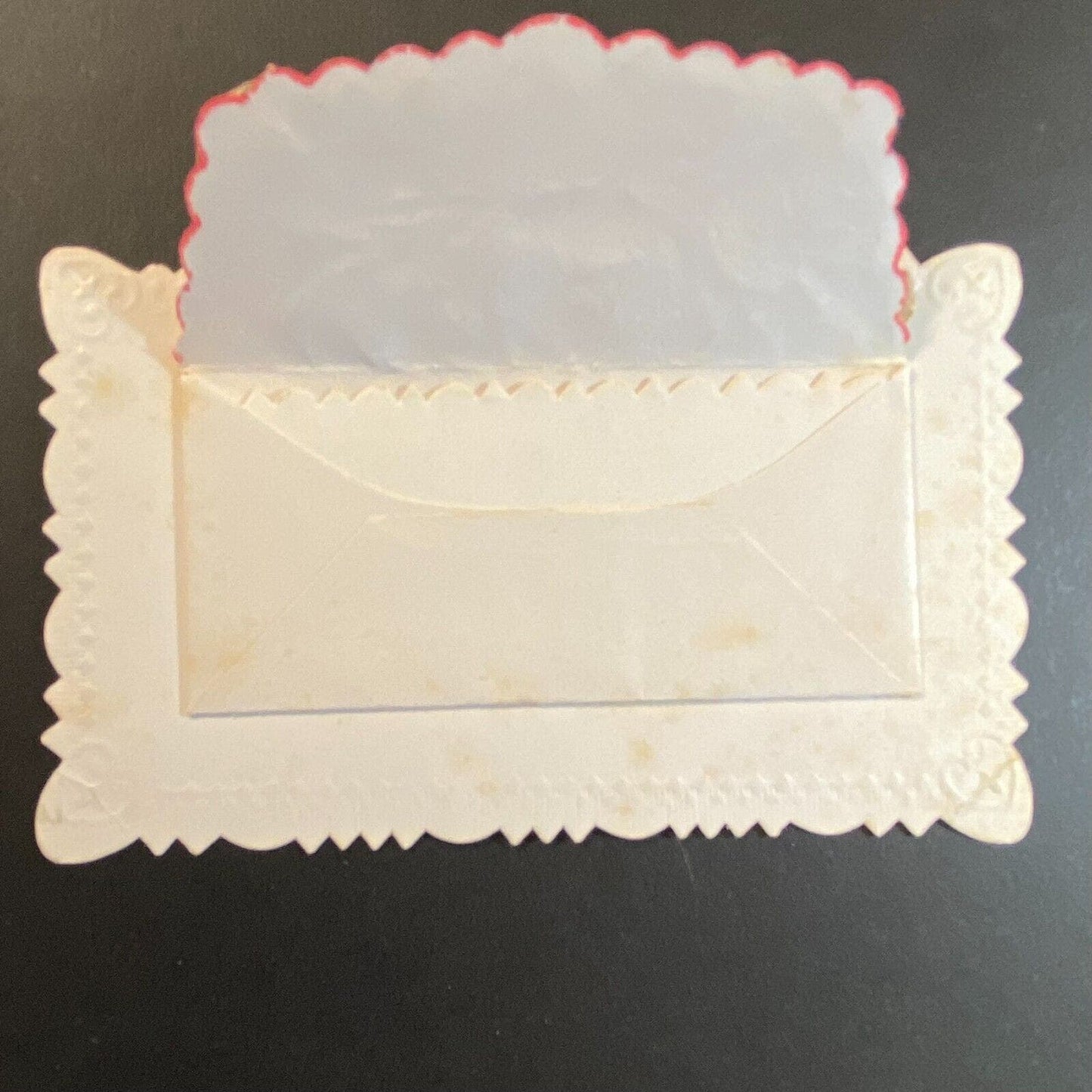 "Mrs. Henry Oneill" Victorian Die Cut Envelope Name Card Greeting Roses Hand