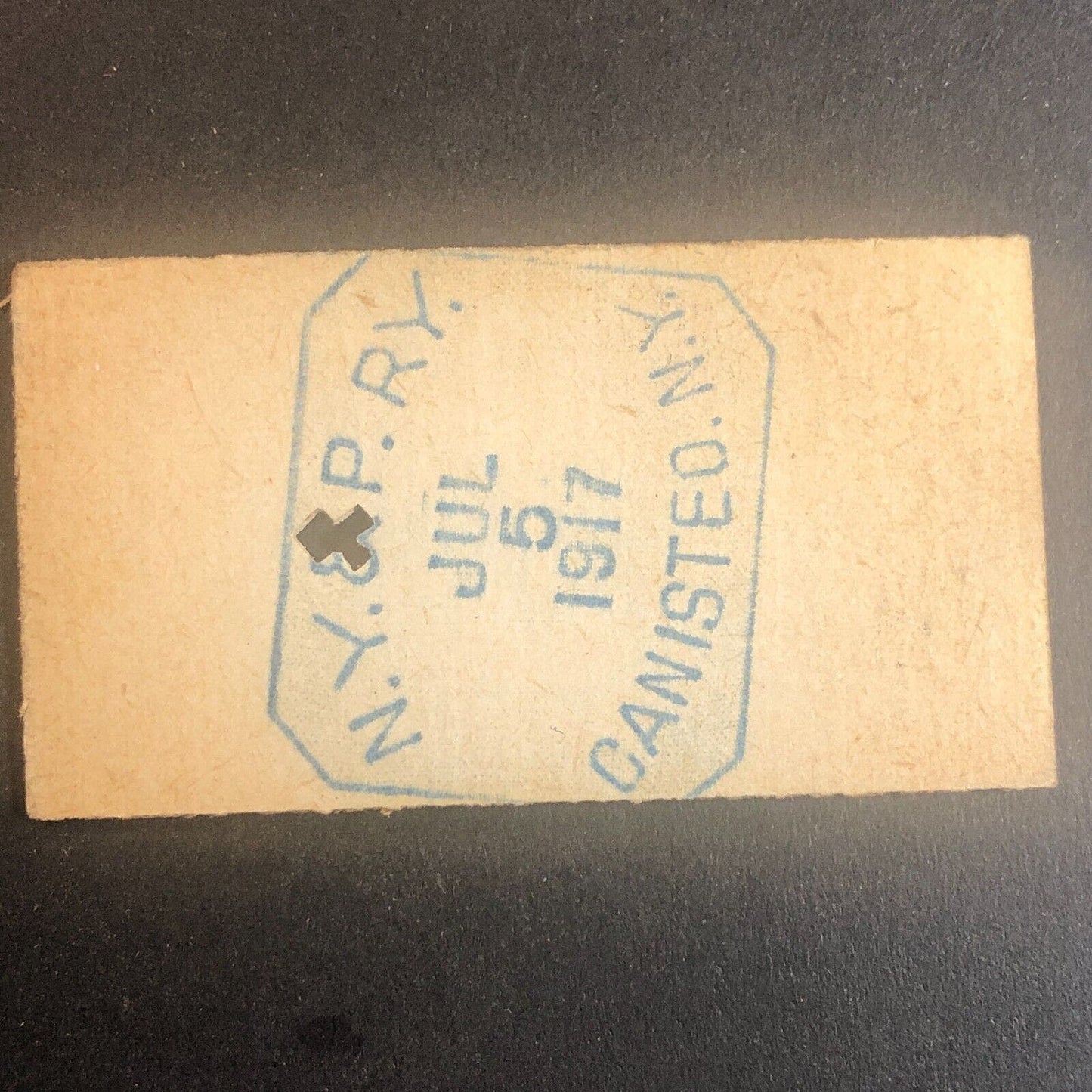 New York & Pennsylvania Railroad July 5 1917 Rexville, NY Ticket #30206