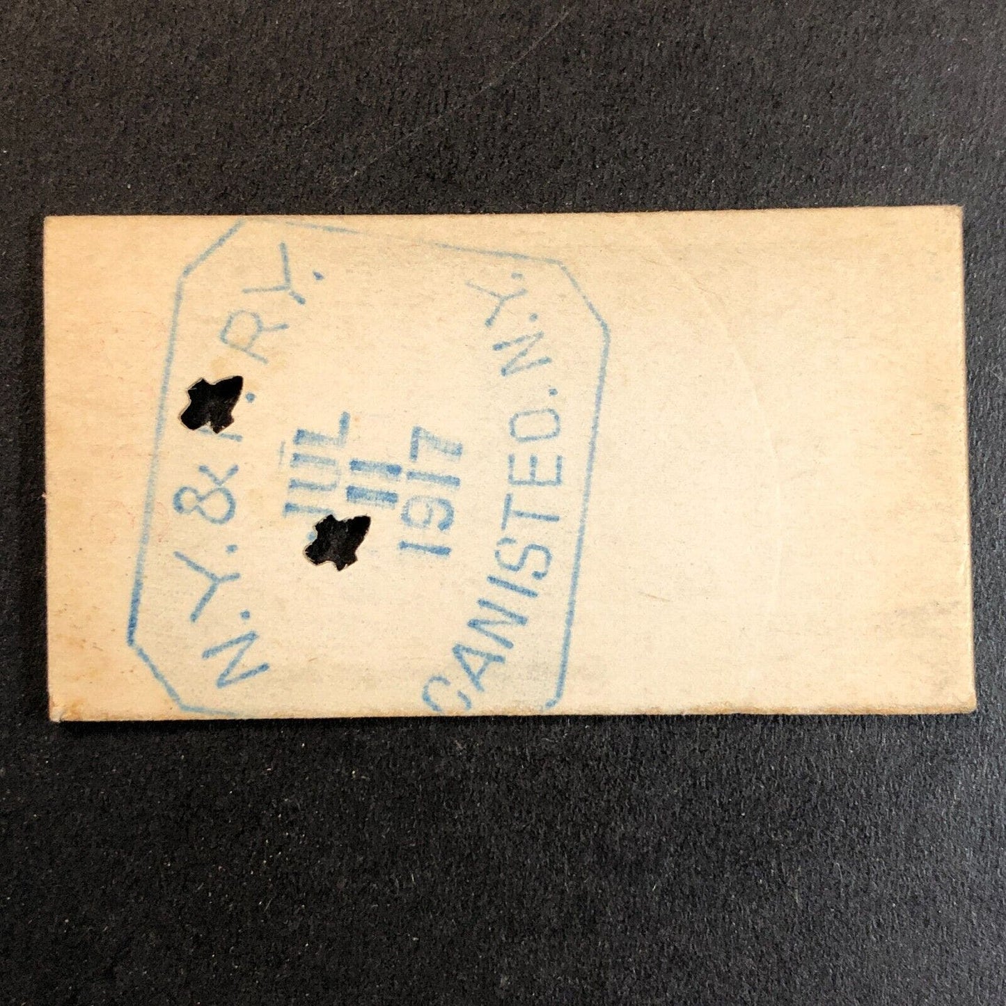 New York & Pennsylvania Railroad July 11 1917 Shingle House Ticket #3468 Scarce