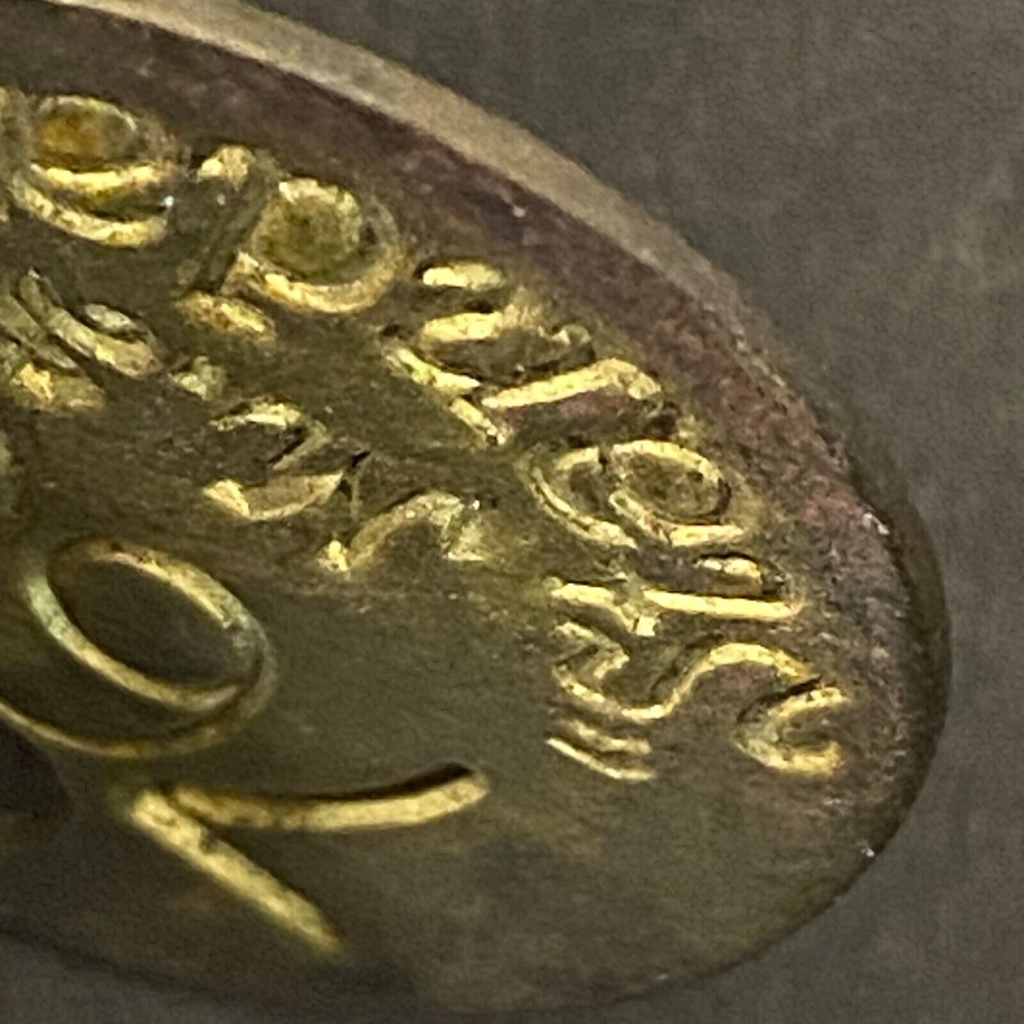Mining Related ? M.S. Standard Brass Tool Check Token "76XX" 28.5mm +Blank (#4)