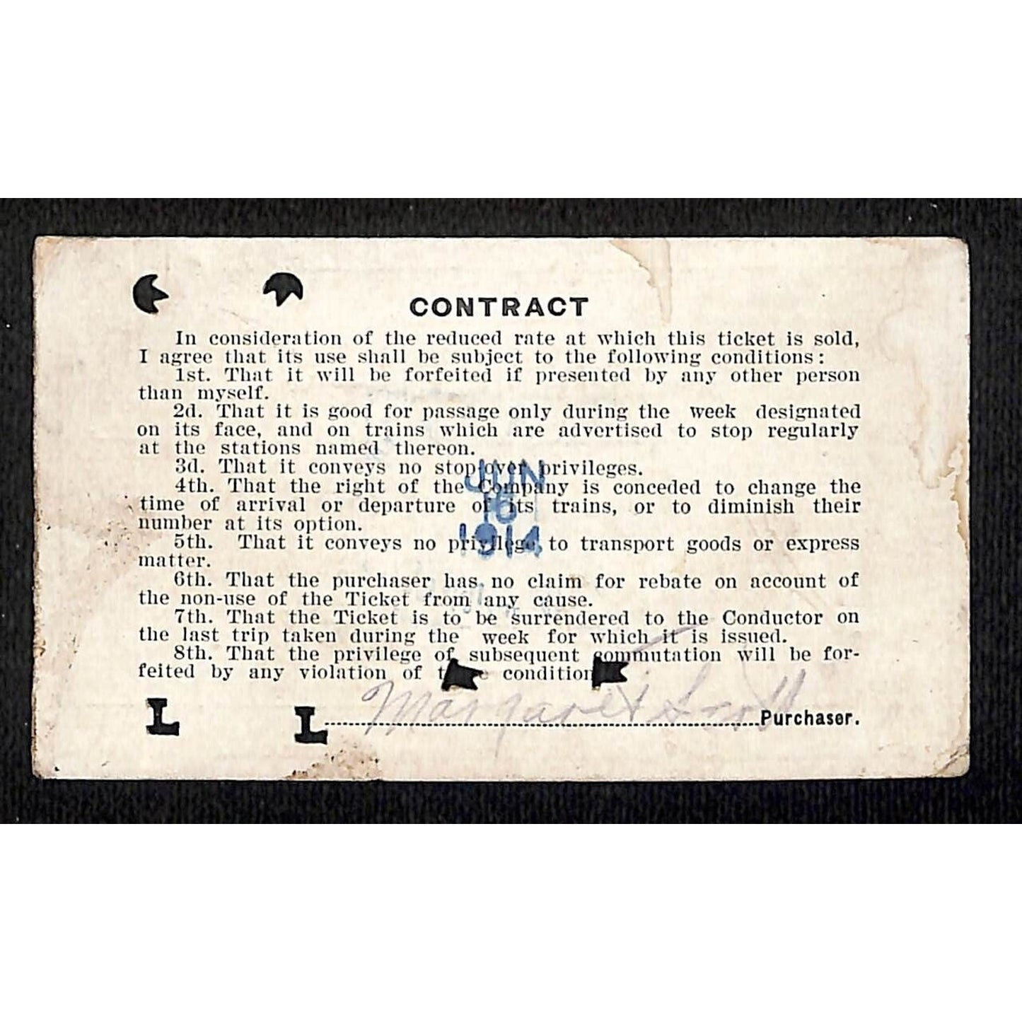New York & Pennsylvania Ry 1914 Special Weekly Ticket Scarce #5645