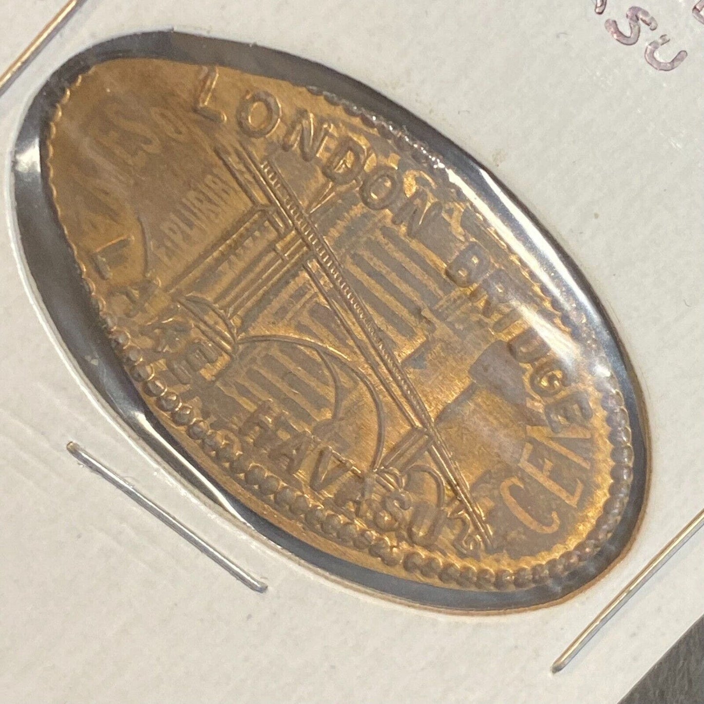 London Bridge Lake Havasu Elongated Souvenir Penny (1961 Penny Used)