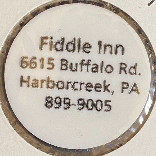Harborcreek, PA Fiddle Inn c1970's-80's Plastic "$2.50" Token
